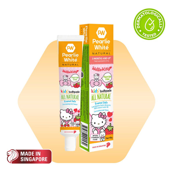 Hello Kitty All Natural Enamel Safe Kids’ Toothpaste (Strawberry) 45g