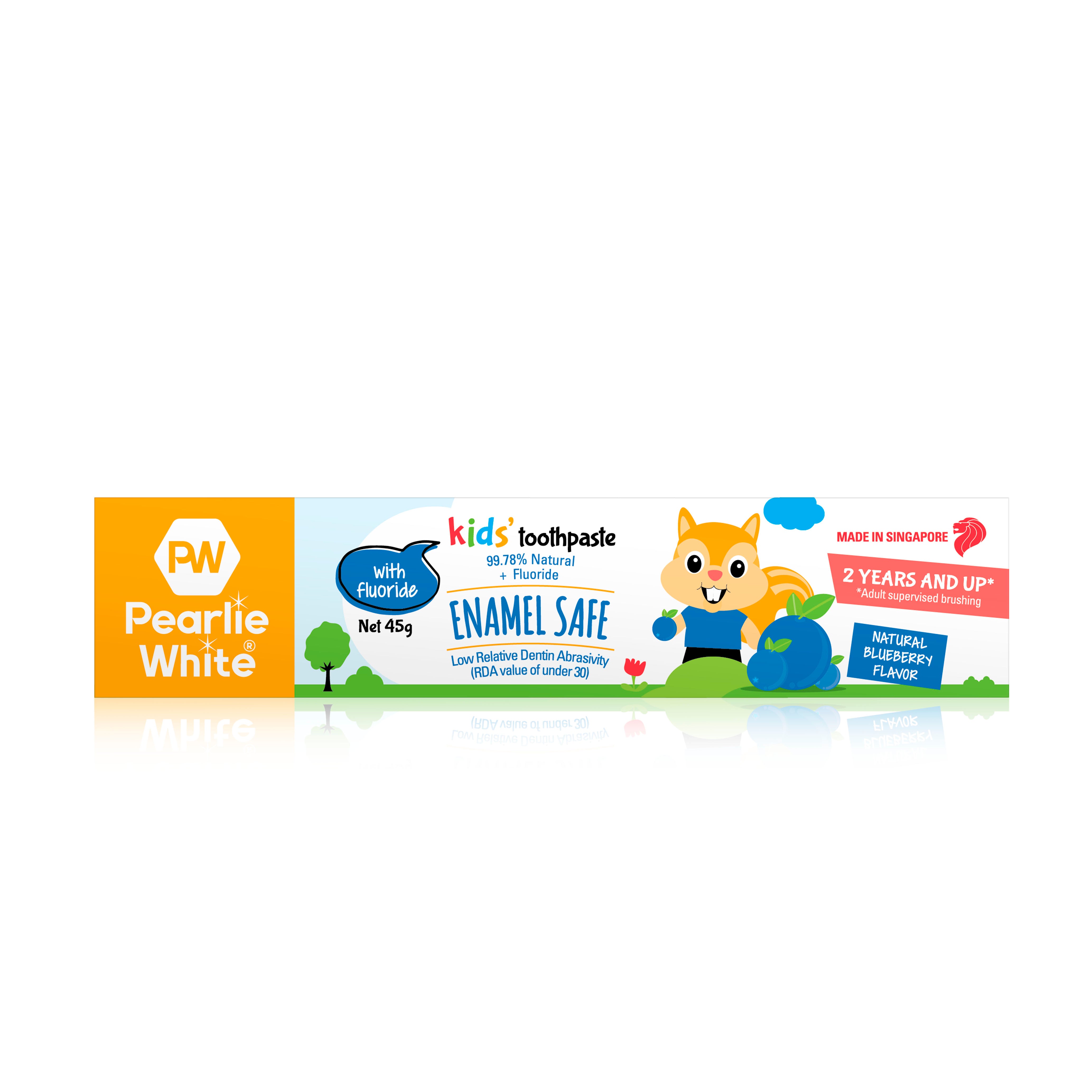 Enamel Safe Kids’ Fluoride Toothpaste (Blueberry) 45g