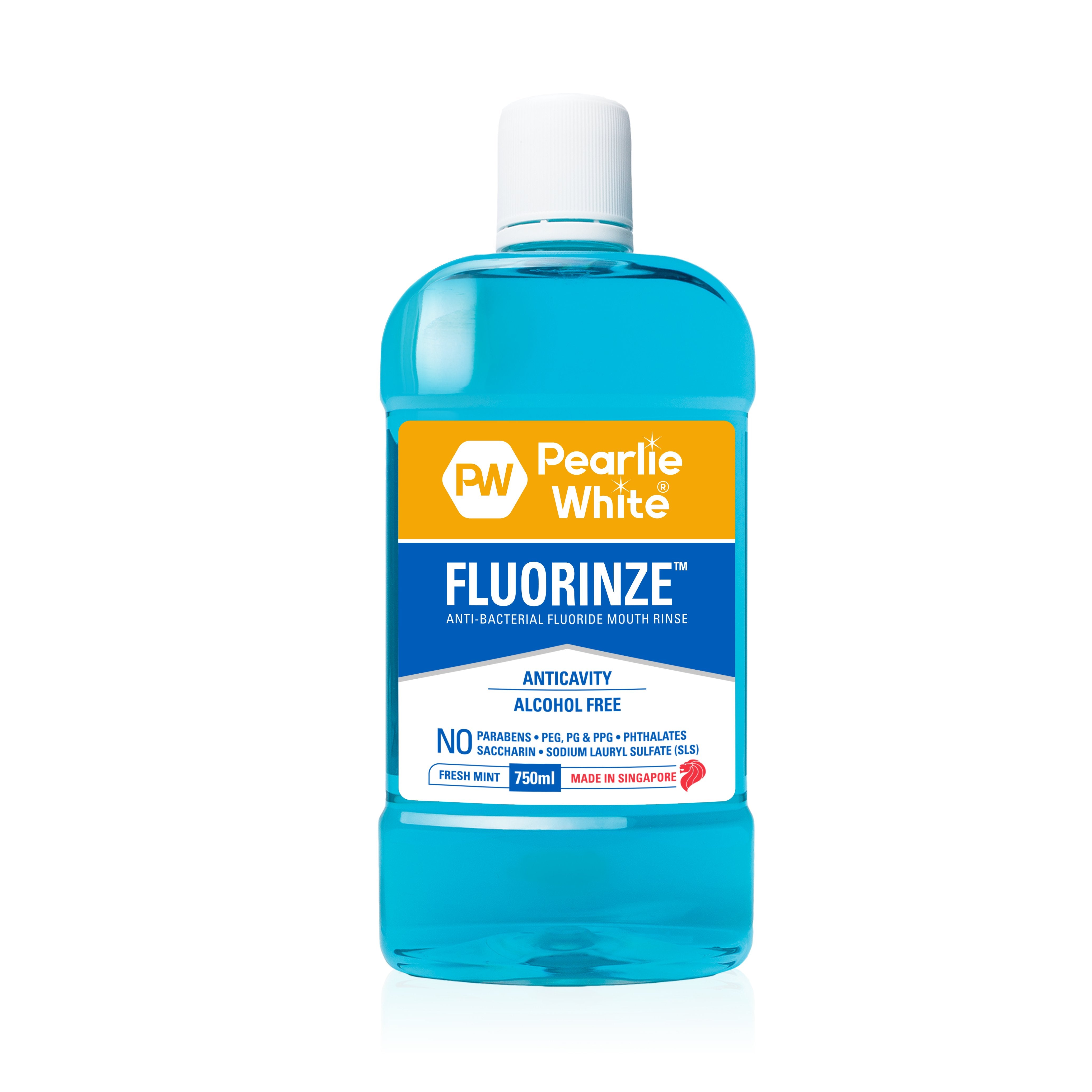 Fluorinze Antibacterial Fluoride Mouth Rinse 750ml - Triple Pack