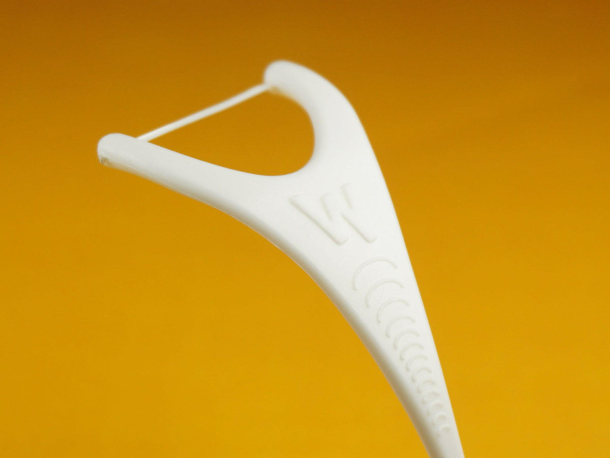 FlossPick Y 2IN1 PTFE Back Teeth Mint Flosser 36pcs Pearlie White