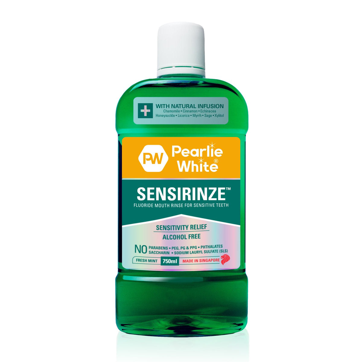 Sensirinze™ Fluoride Mouth Rinse for Sensitive Teeth 750ml Triple