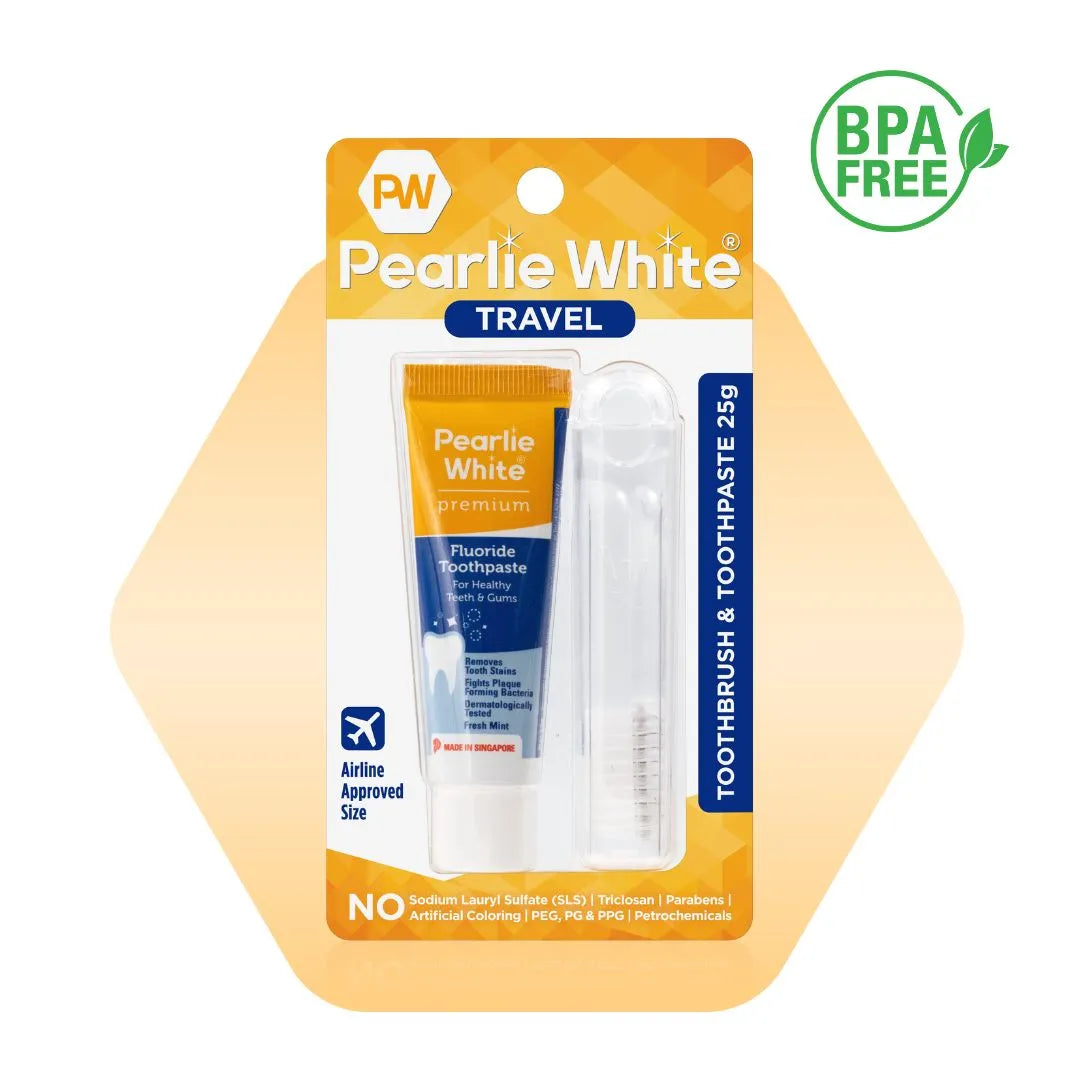 Travel Toothbrush with Premium Toothpaste 25gm