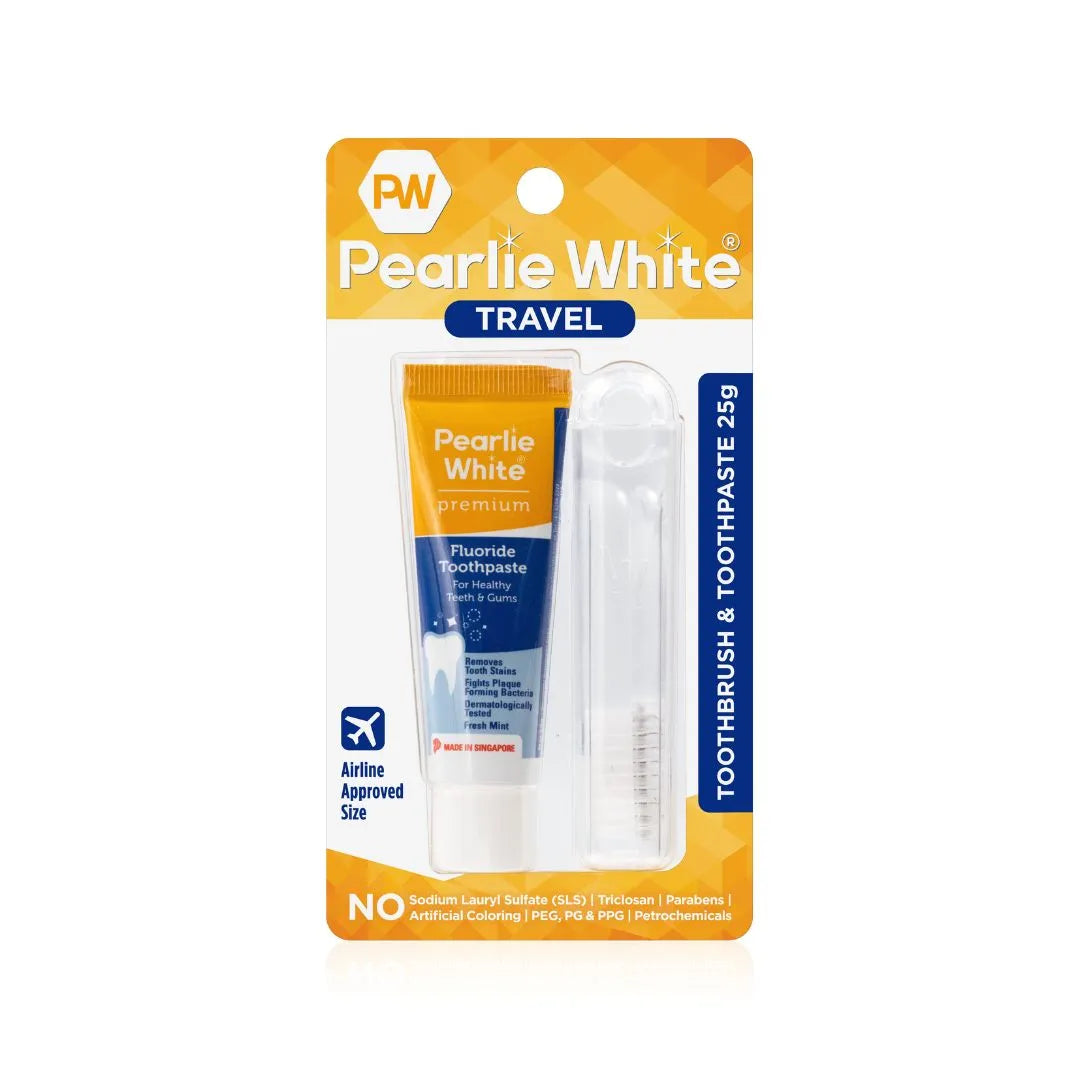 Travel Toothbrush with Premium Toothpaste 25gm