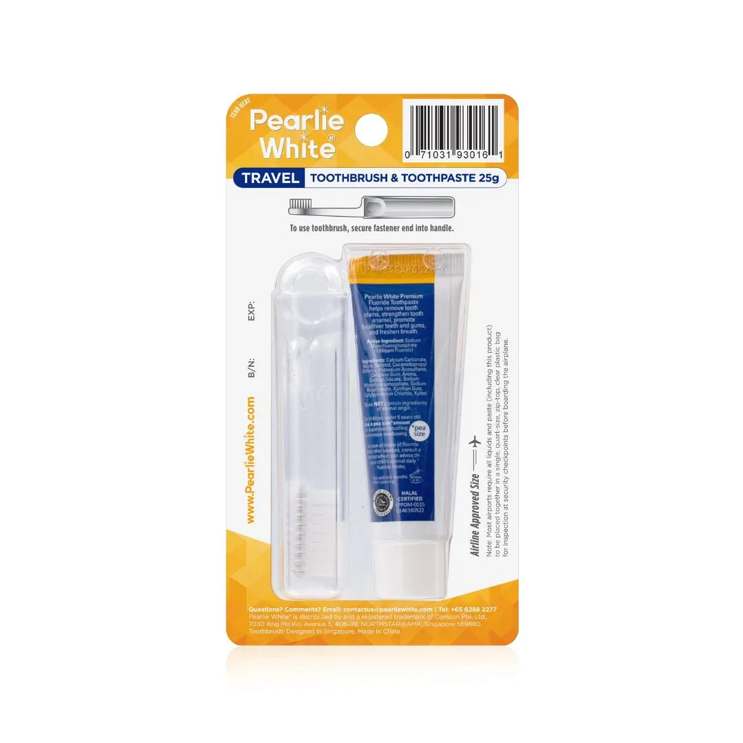Travel Toothbrush with Premium Toothpaste 25gm