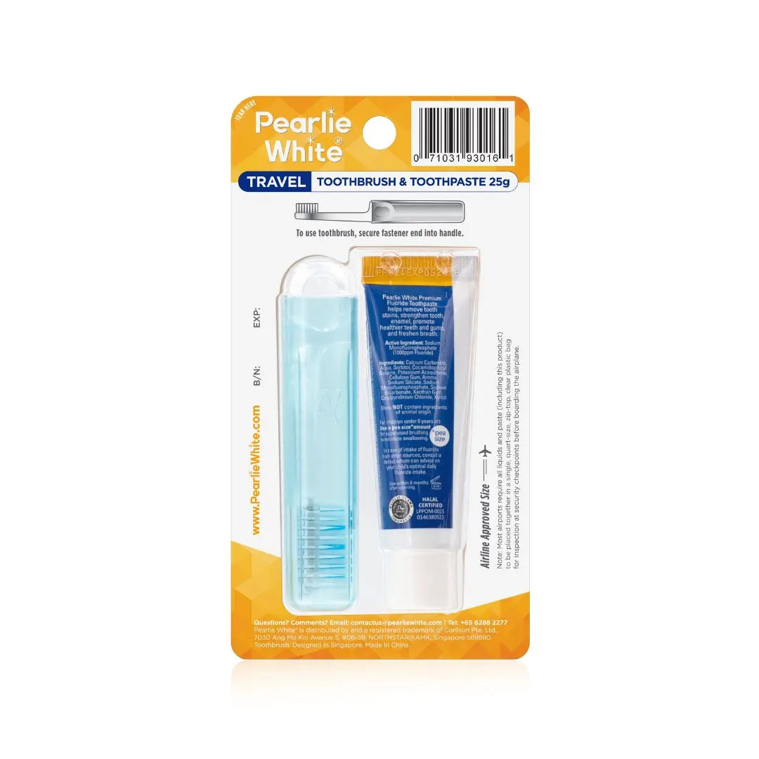 Travel Toothbrush with Premium Toothpaste 25gm