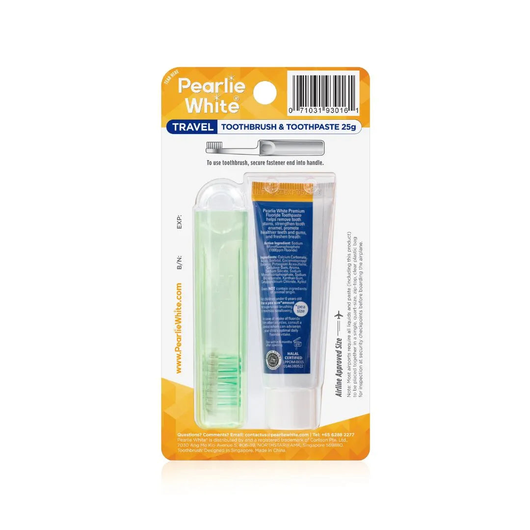 Travel Toothbrush with Premium Toothpaste 25gm