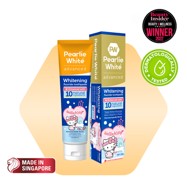 Hello Kitty Advanced Whitening Fluoride Toothpaste 130gm