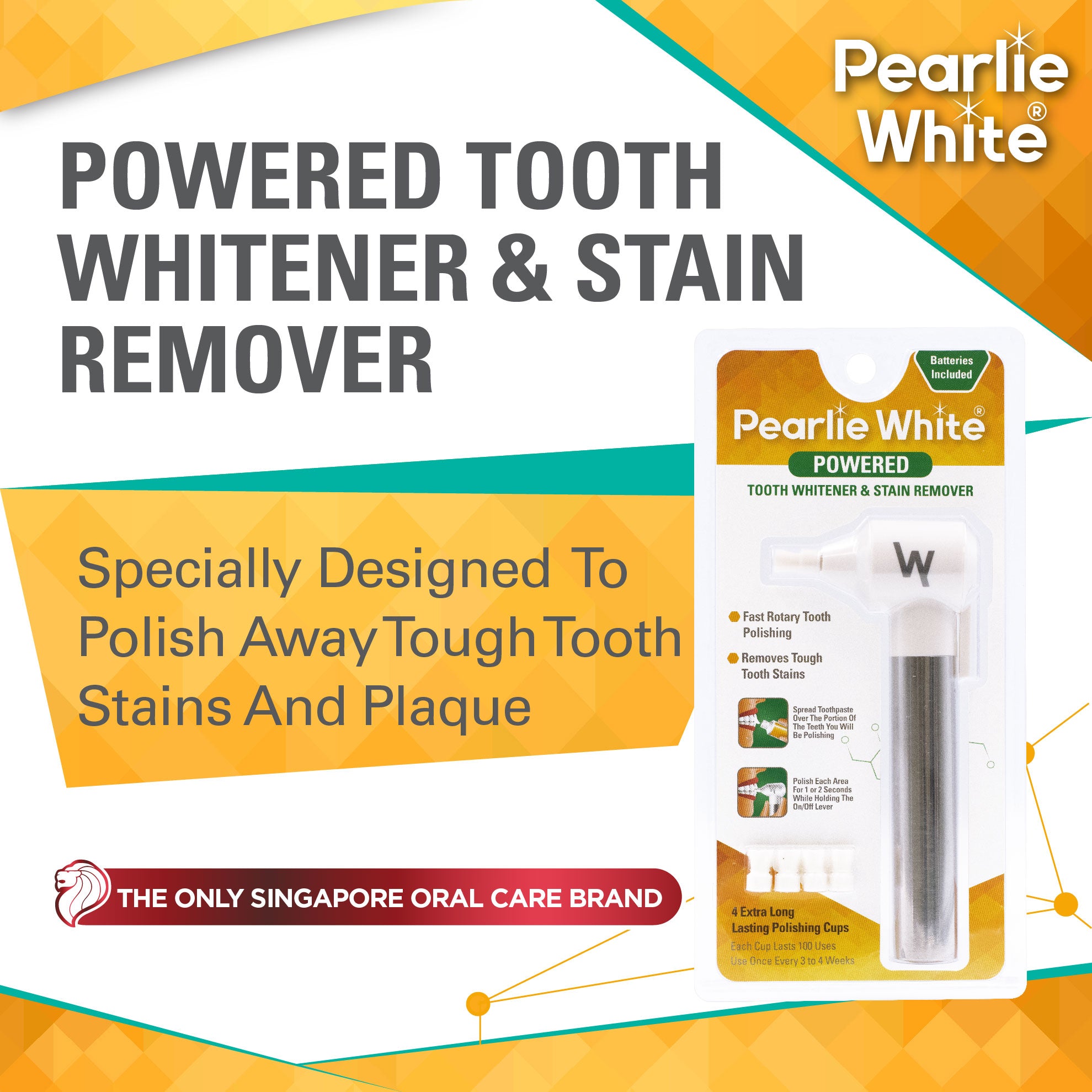 Powered Tooth Whitener & Stain Remover