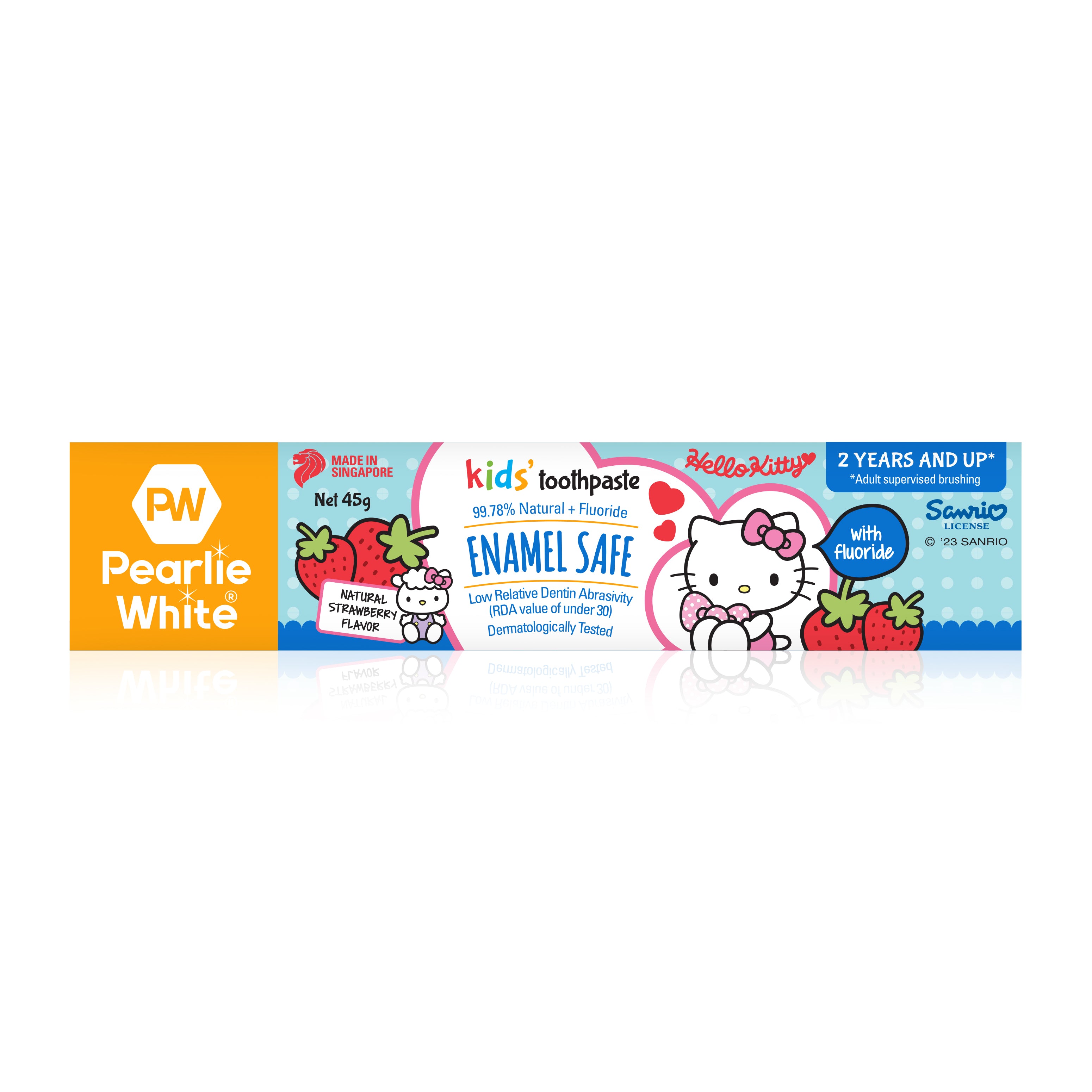 Hello Kitty Enamel Safe Kids’ Fluoride Toothpaste (Strawberry) 45g