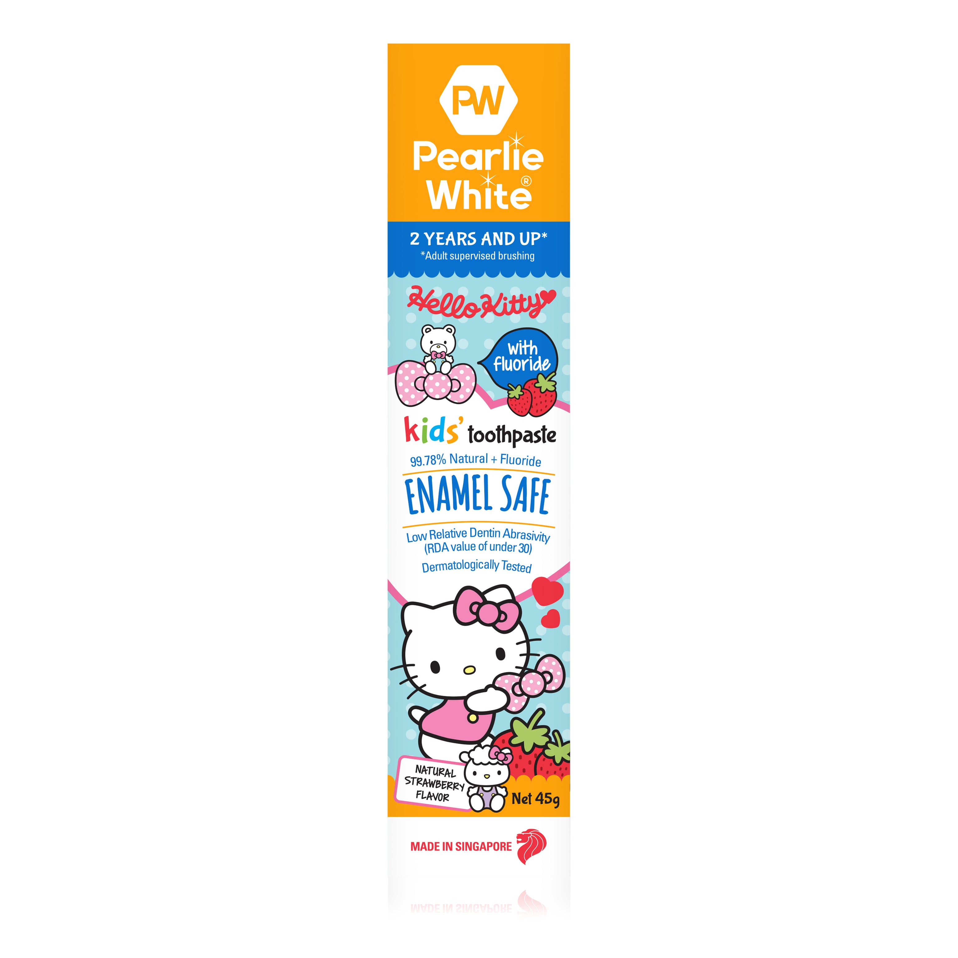 Hello Kitty Enamel Safe Kids’ Fluoride Toothpaste (Strawberry) 45g