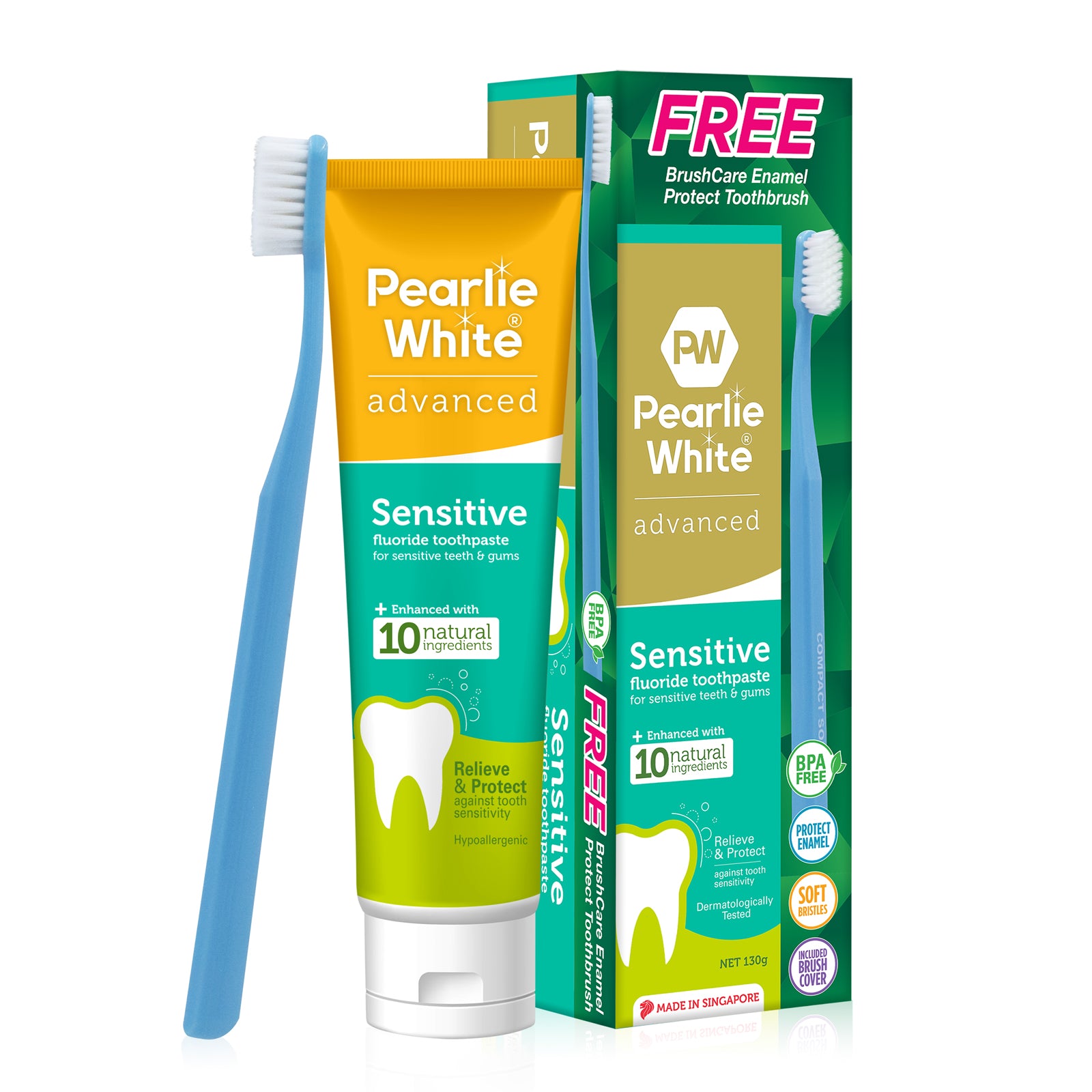 Advanced Sensitive Fluoride Toothpaste 130gm Bundle