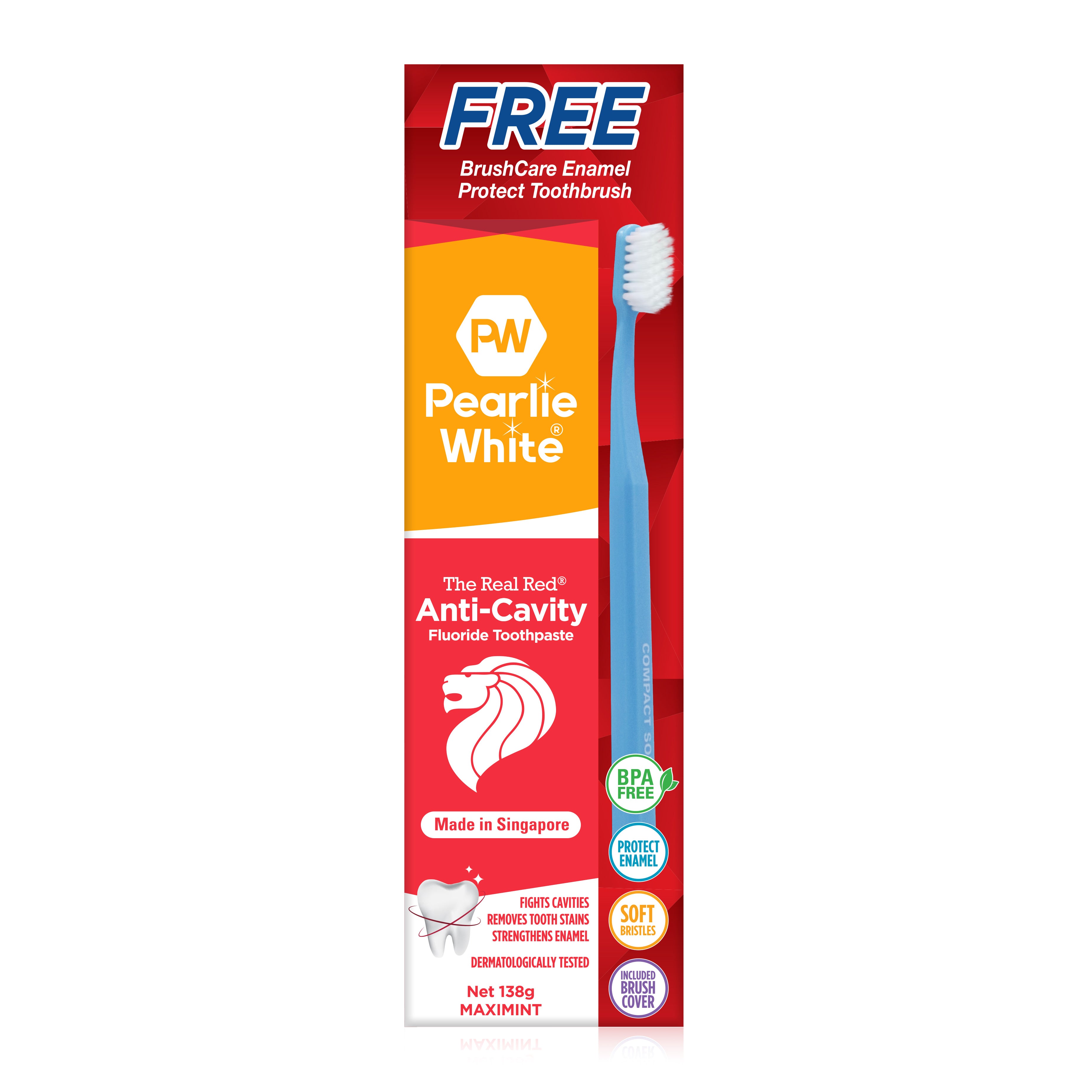 The Real Red® Anti-Cavity Fluoride Toothpaste 138g Bundle