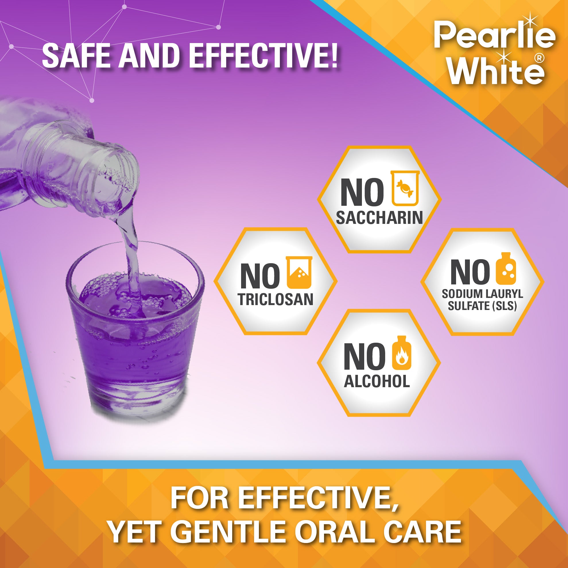 Chlor-Rinse Plus Antiseptic Mouth Rinse 250ml | Pearlie White