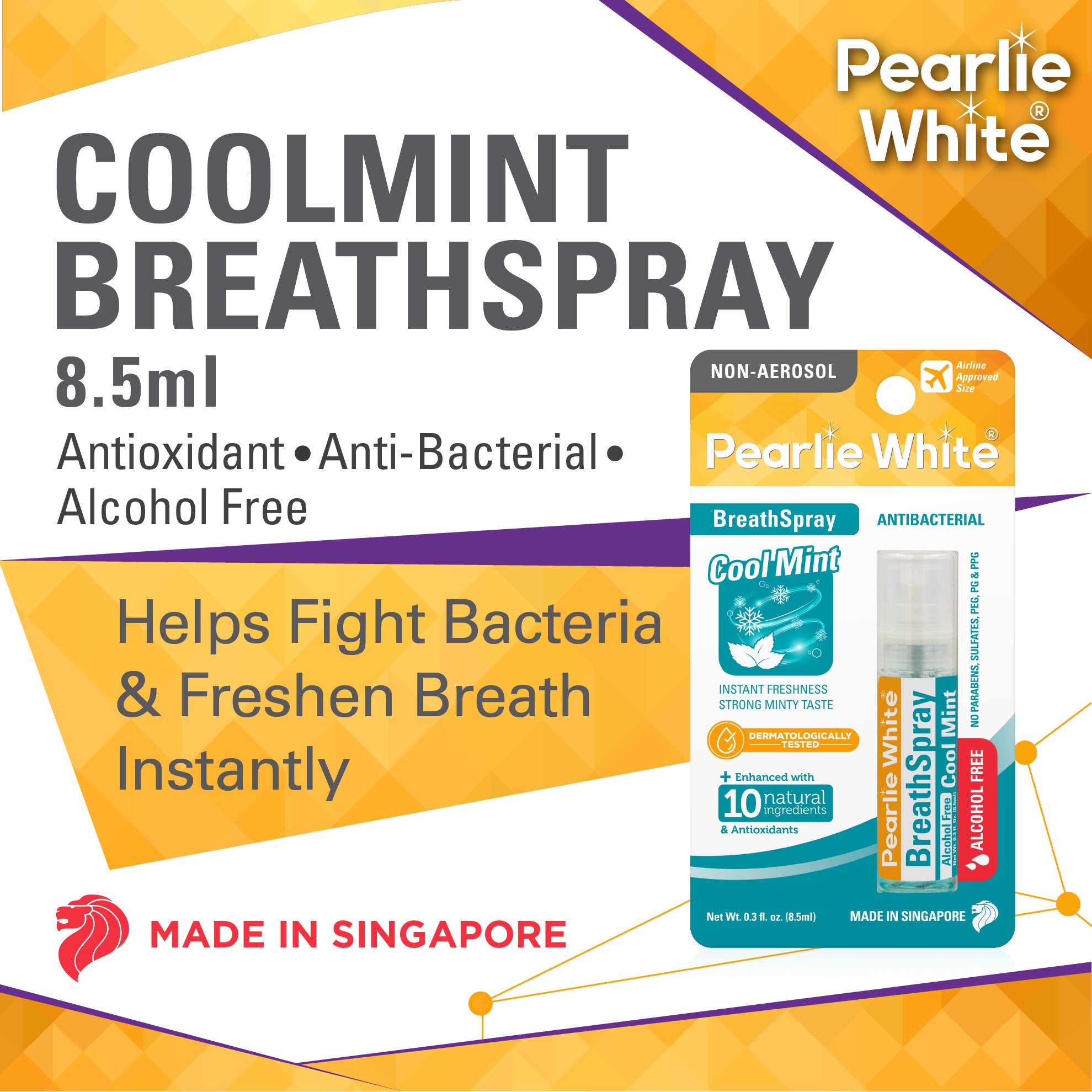 BreathSpray CoolMint (Alcohol Free) 8.5ml
