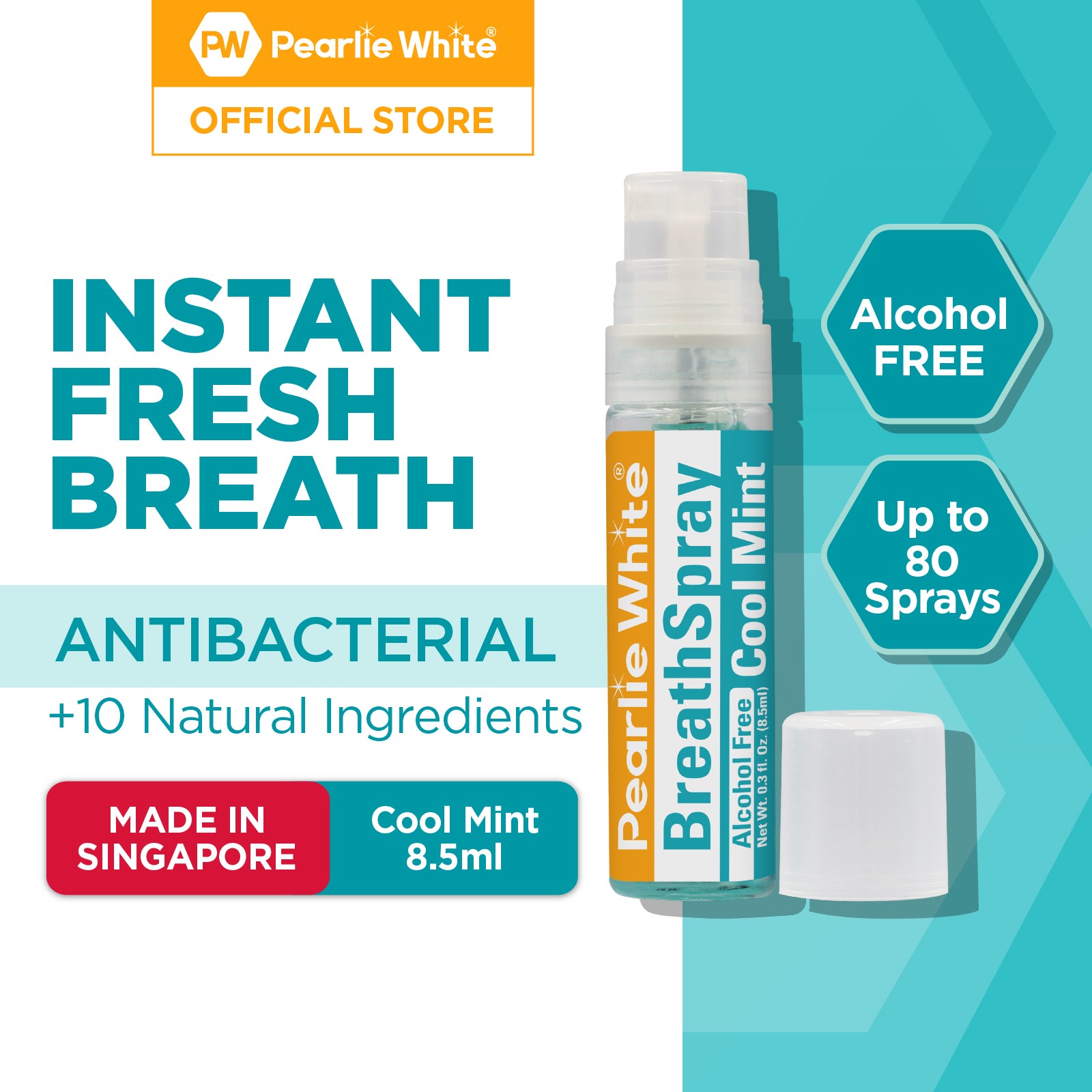 BreathSpray CoolMint (Alcohol Free) 8.5ml