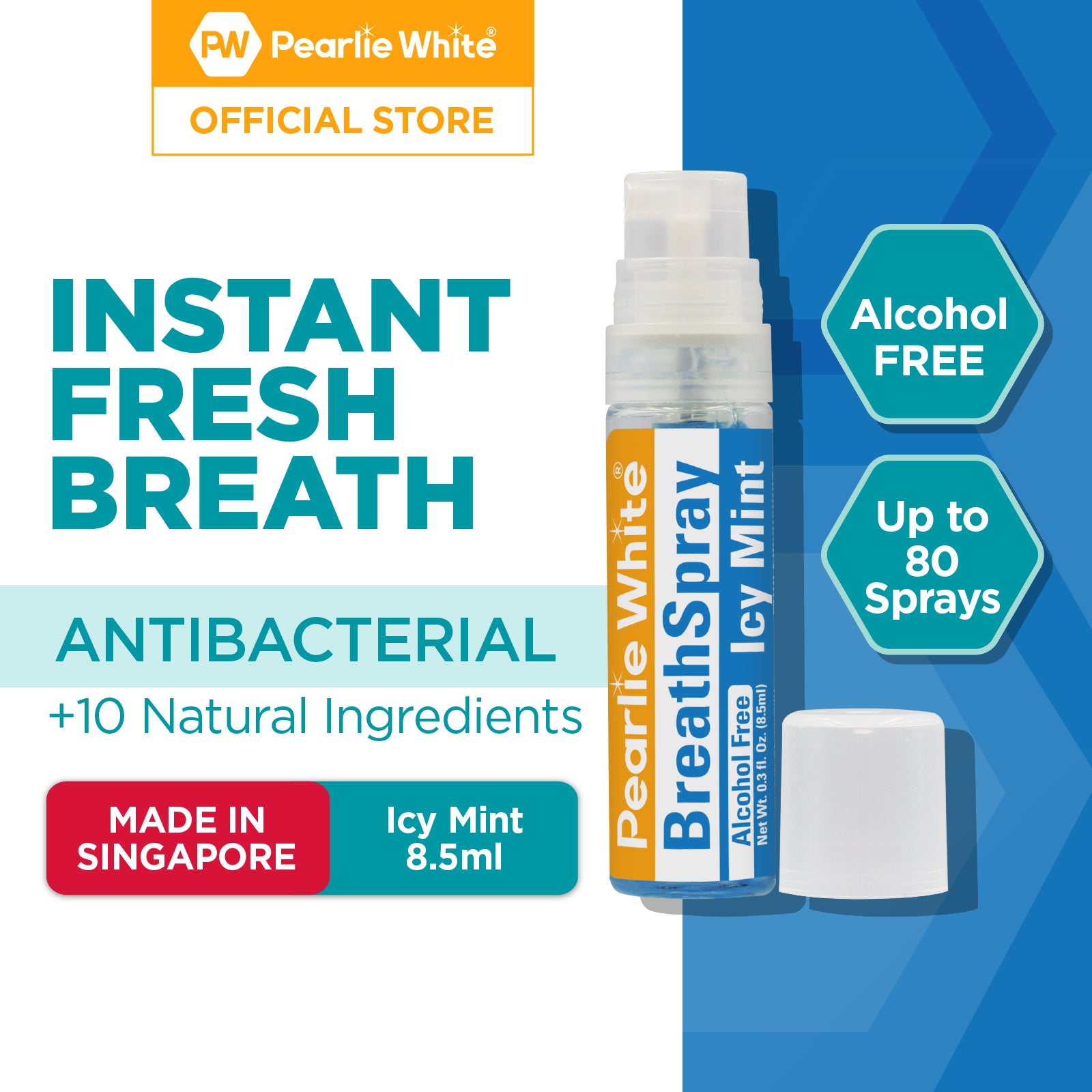 BreathSpray IcyMint (Alcohol Free) 8.5ml