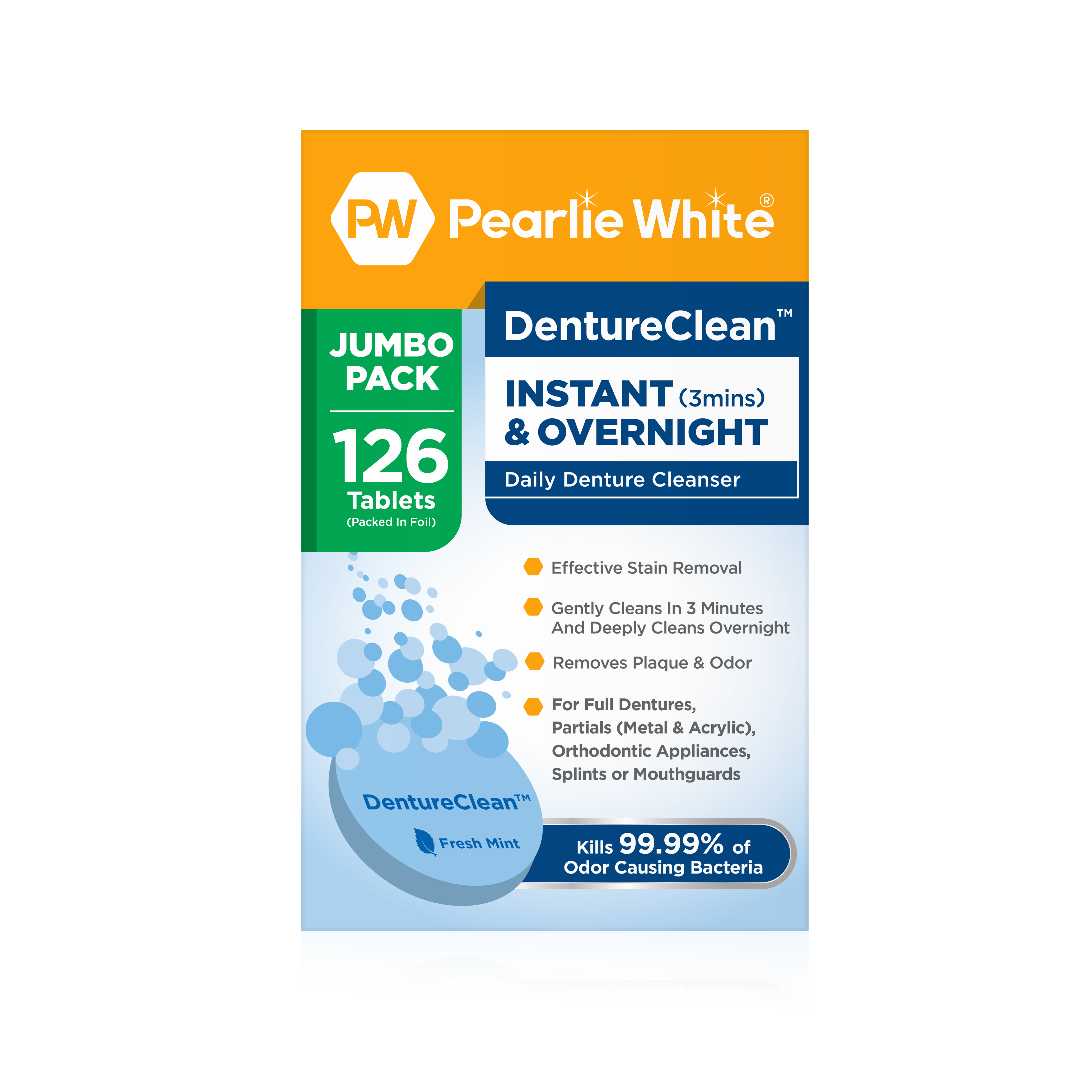 DentureClean Daily Denture Cleanser 126s (For Export Only)