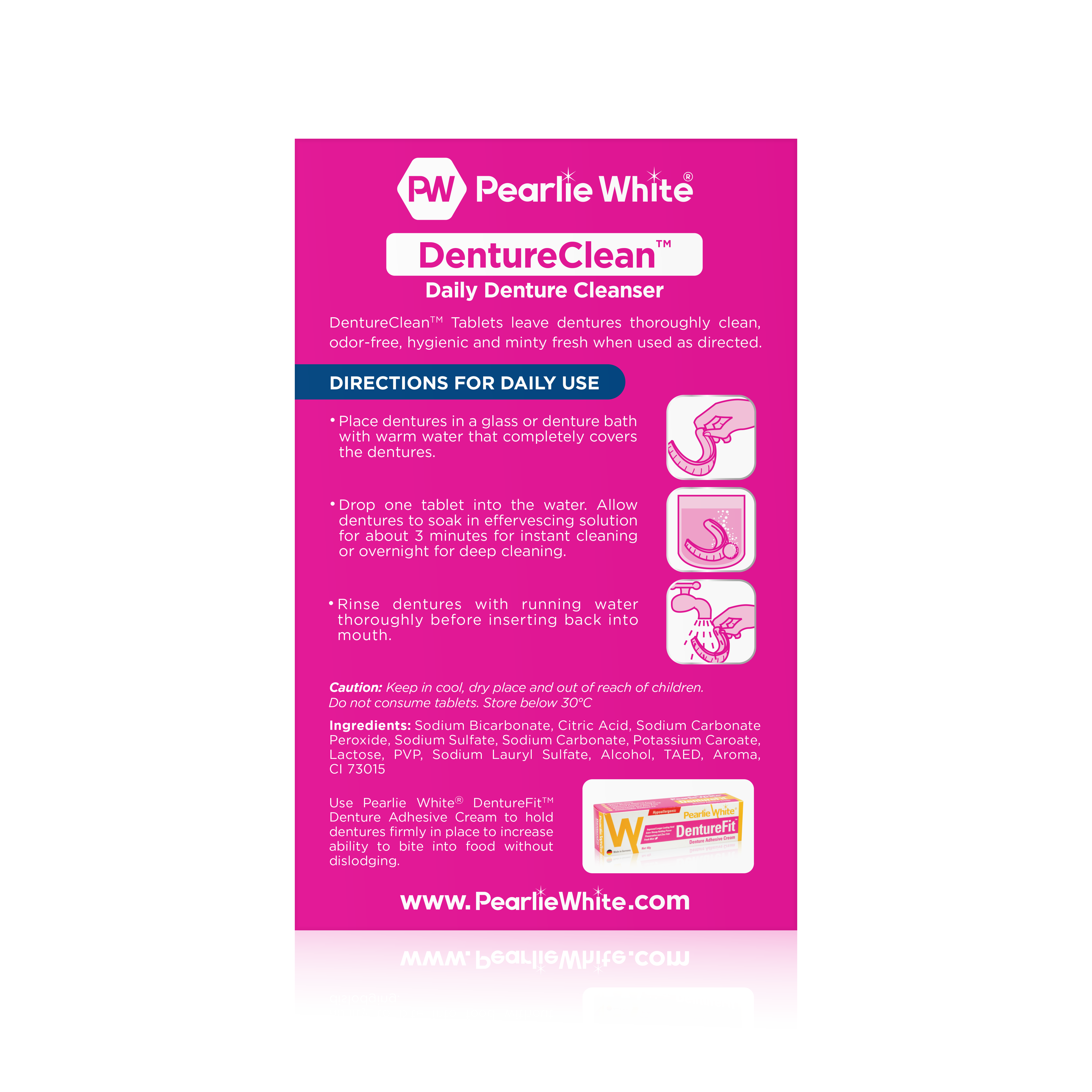 DentureClean Daily Denture Cleanser 126s (For Export Only)