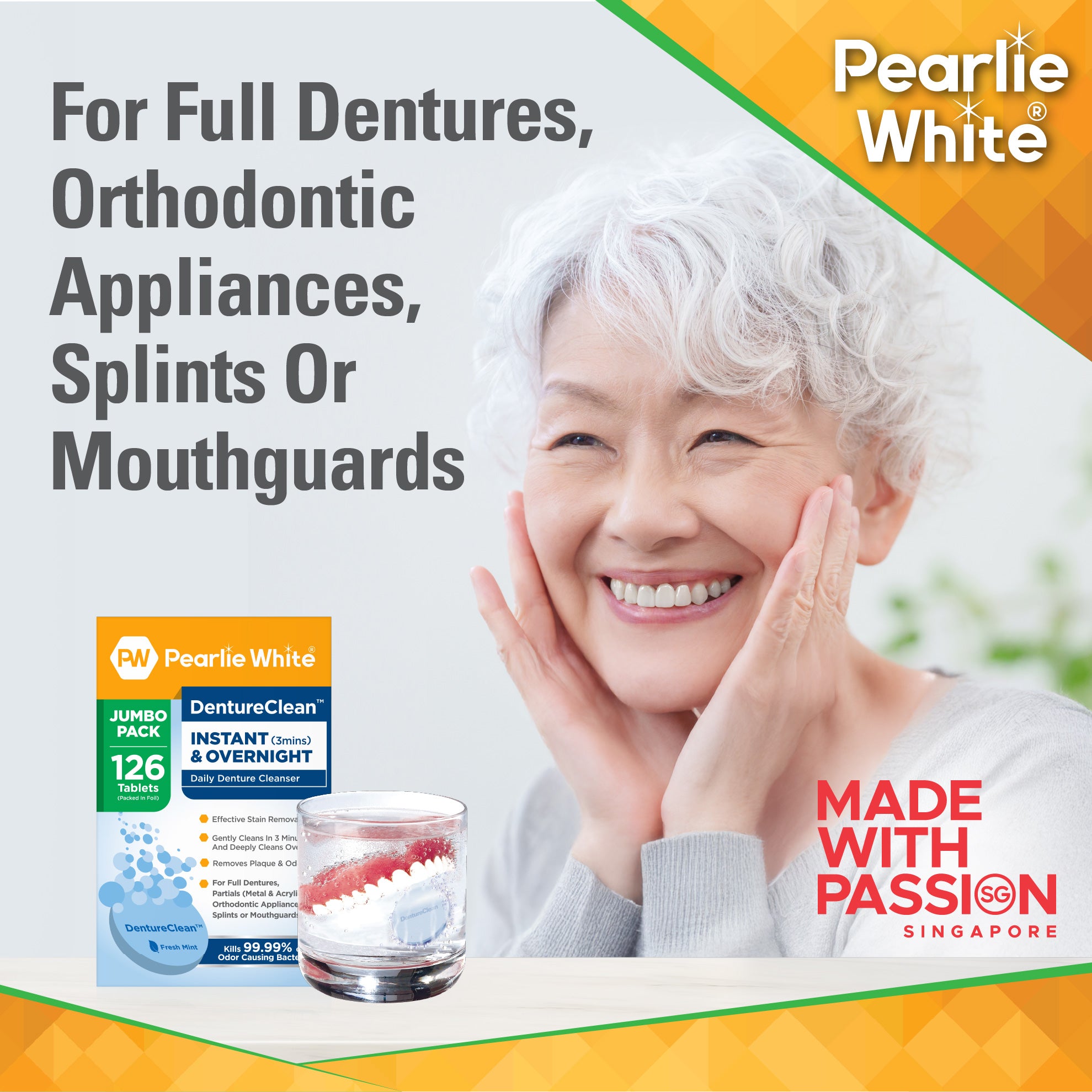 DentureClean Daily Denture Cleanser 126s (For Export Only)