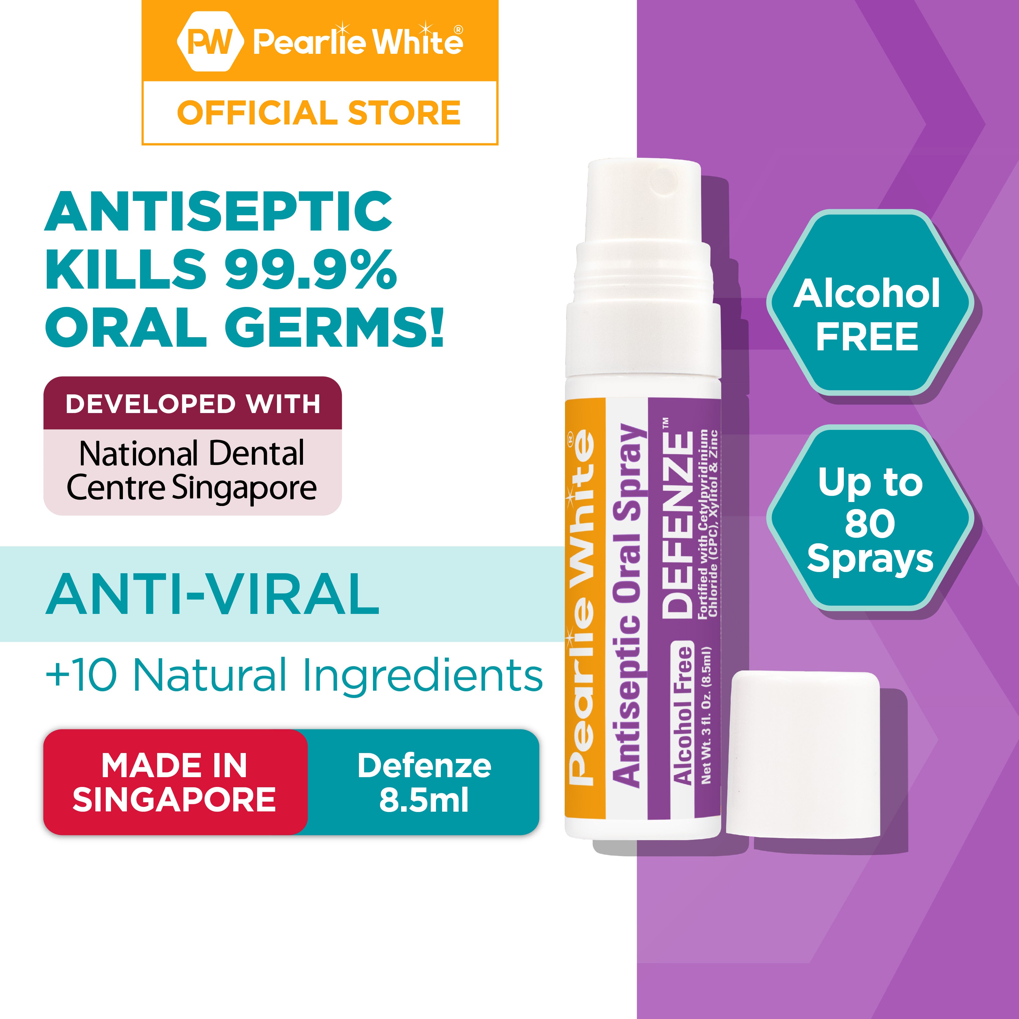 Defenze Antiseptic Oral Spray 8.5ml