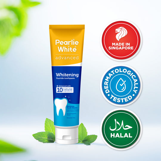 Advanced Whitening Fluoride Toothpaste 130gm | Pearlie White