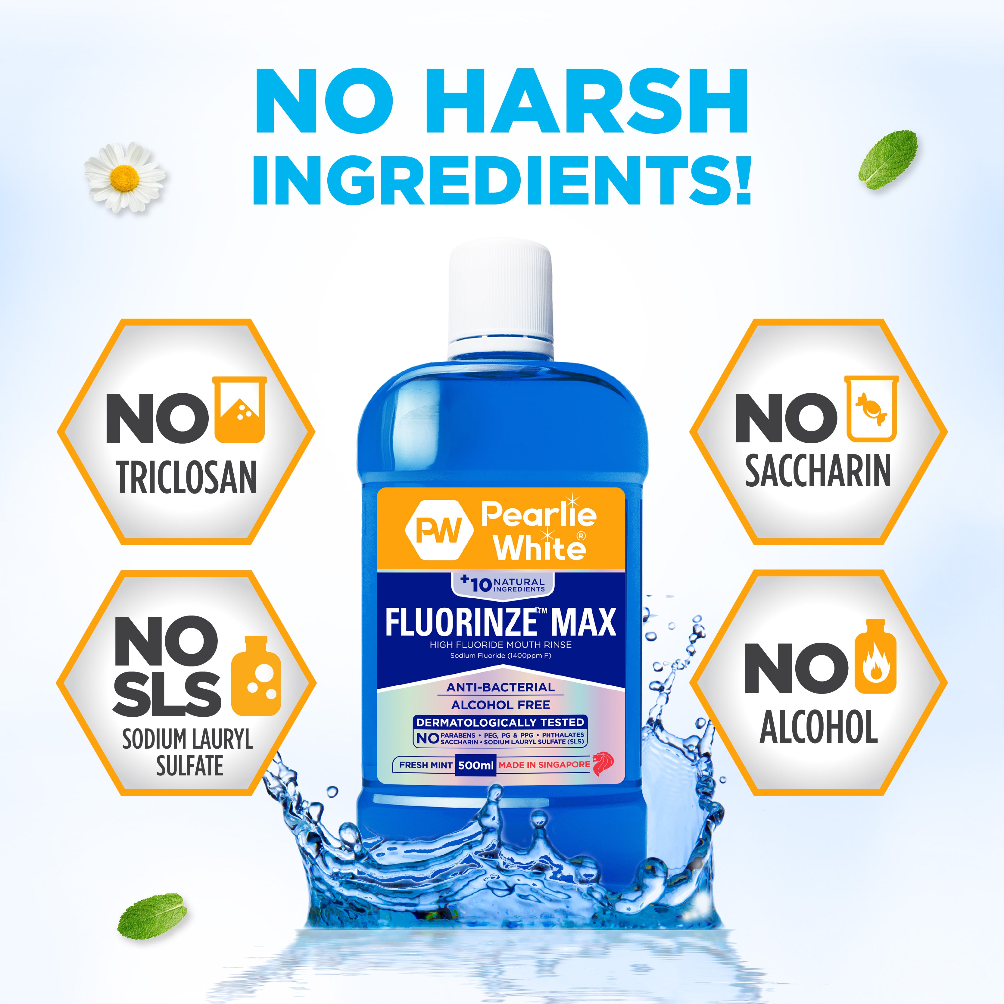 Fluorinze Max High Fluoride Mouth Rinse 500ml