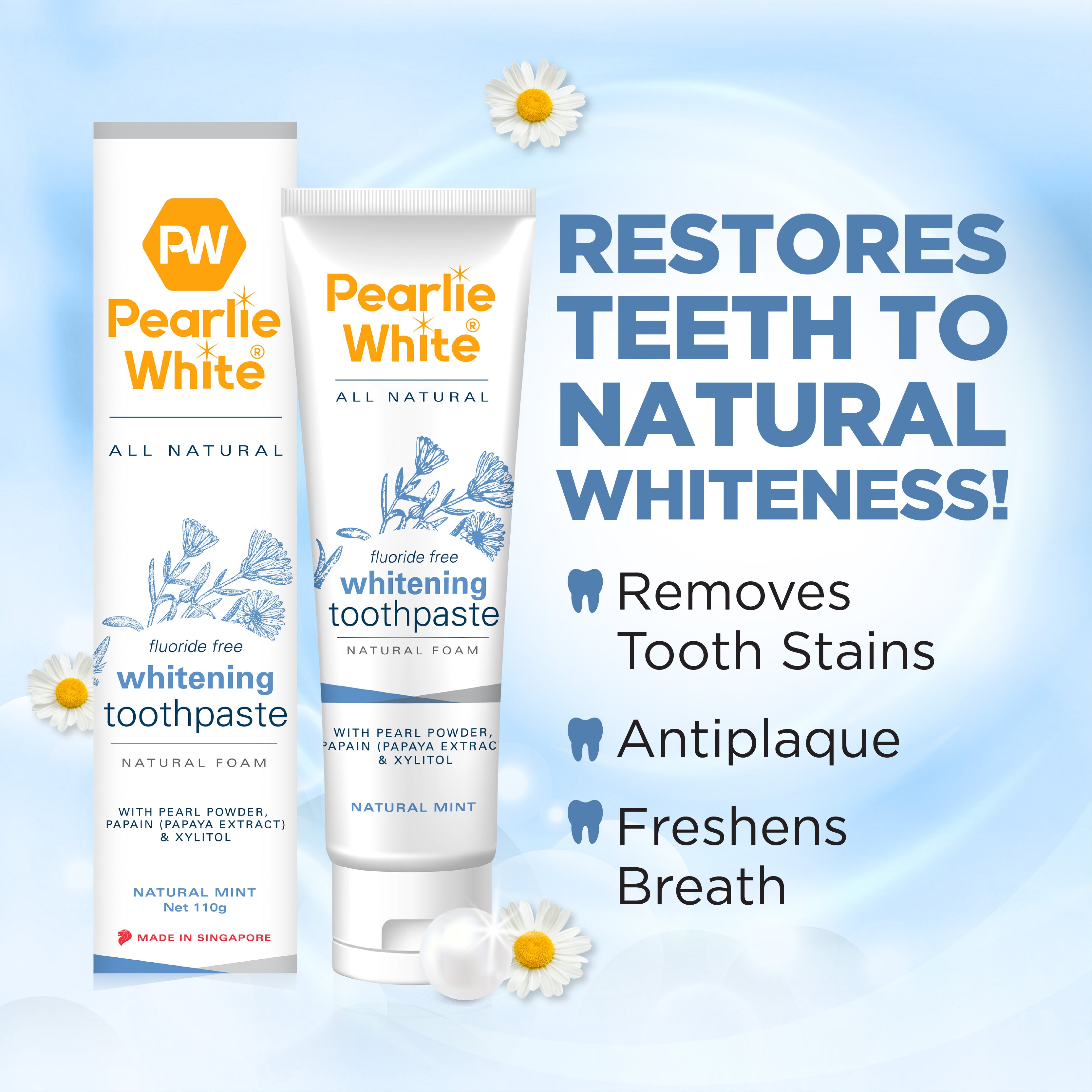 All Natural Whitening Toothpaste 110gm