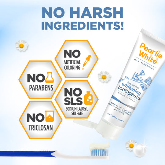 All Natural Whitening Toothpaste 110gm | Pearlie White
