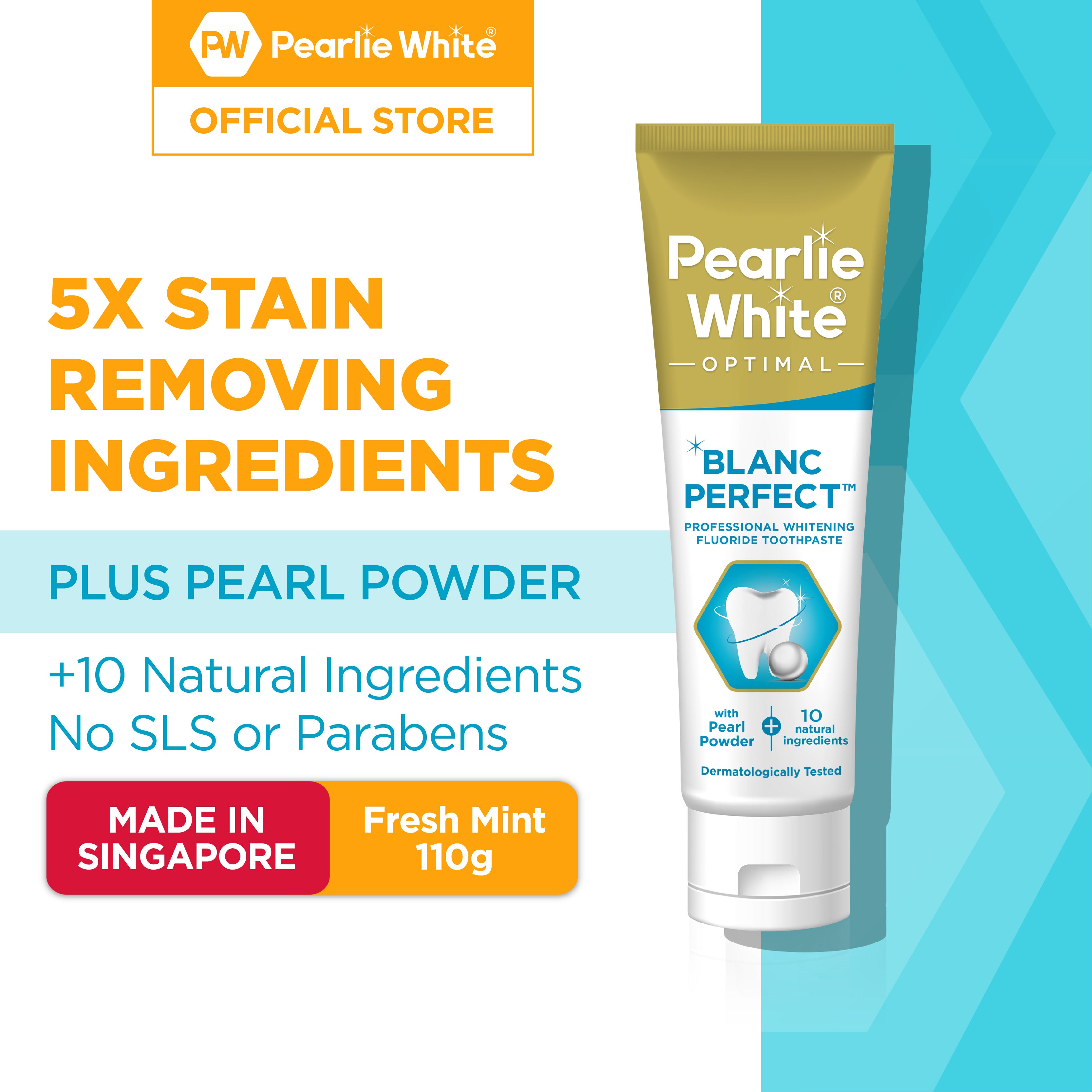 Optimal Blanc Perfect Professional Whitening Fluoride Toothpaste 110g