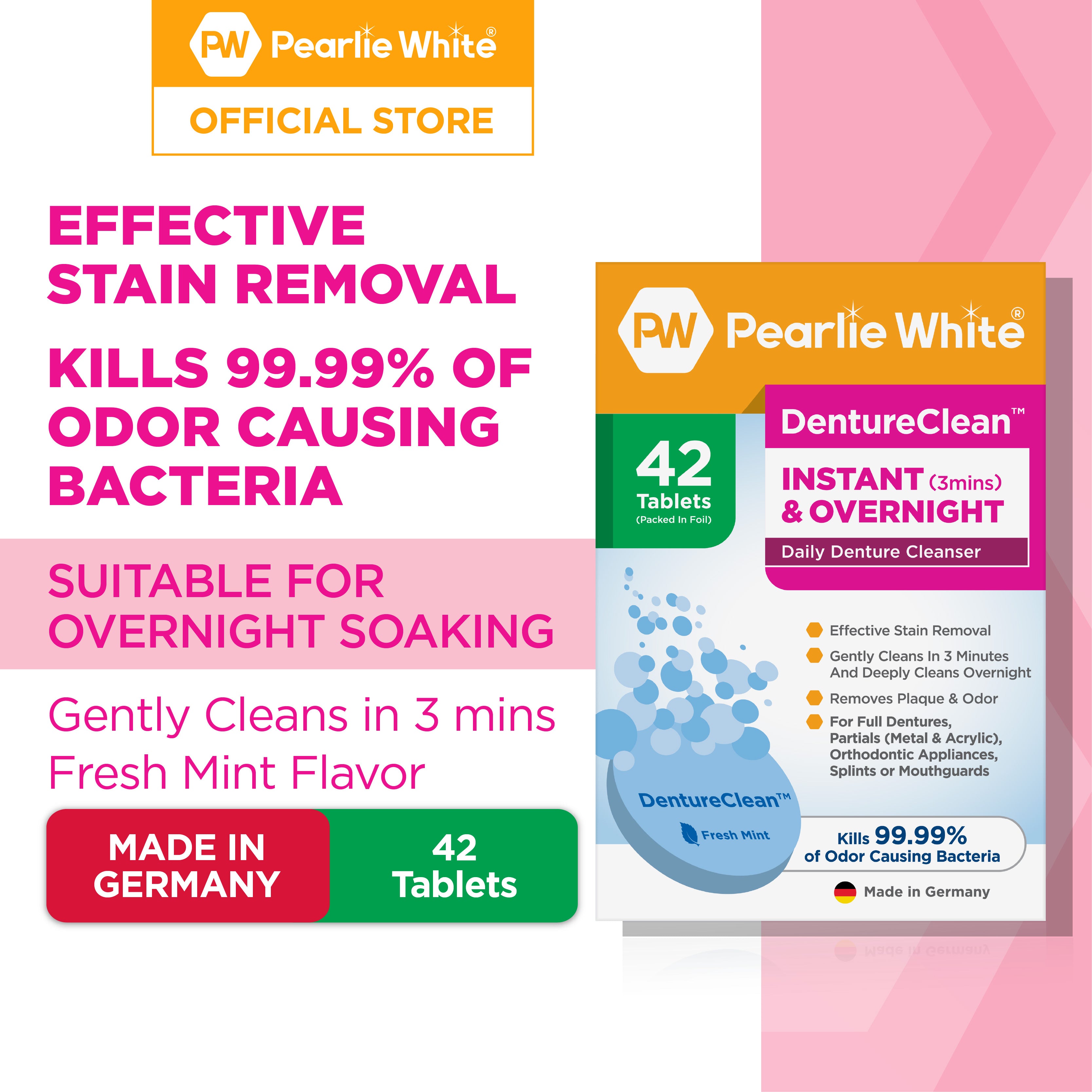 DentureClean Daily Denture Cleanser 42s