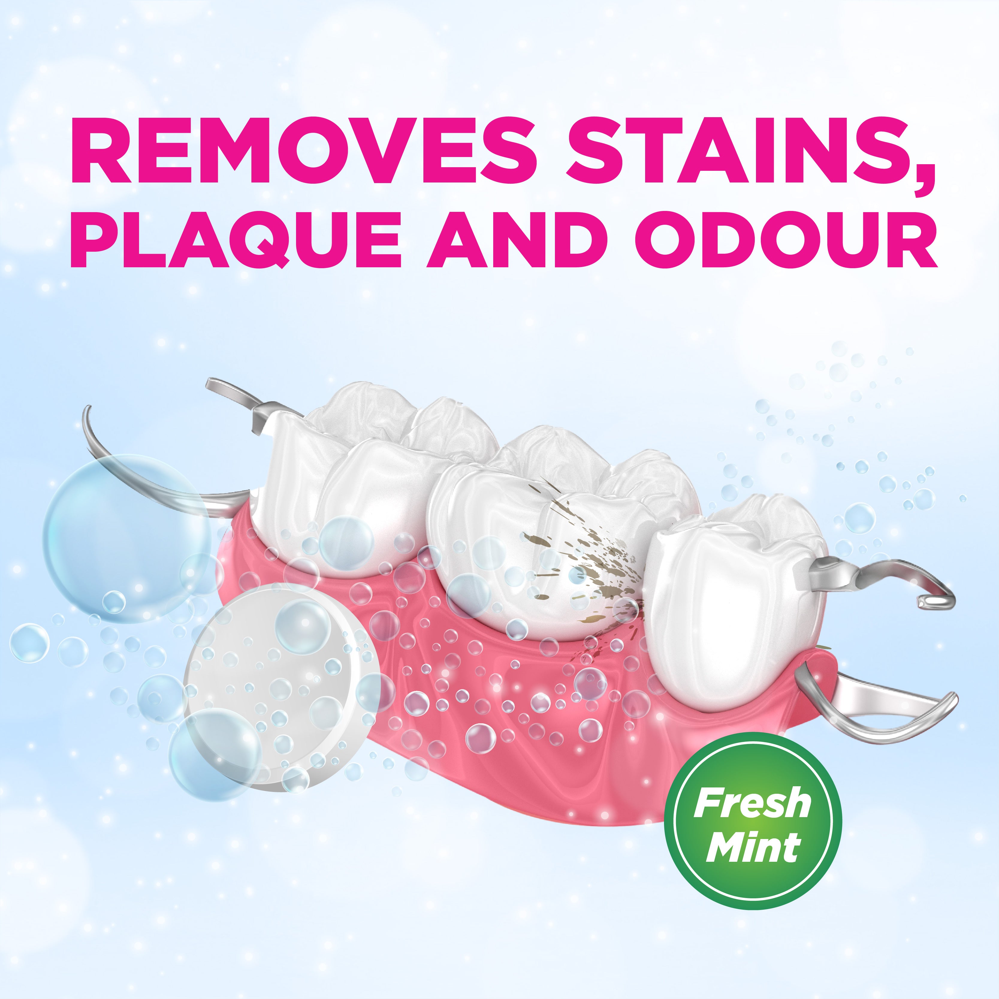 DentureClean Daily Denture Cleanser 126s (For Export Only)