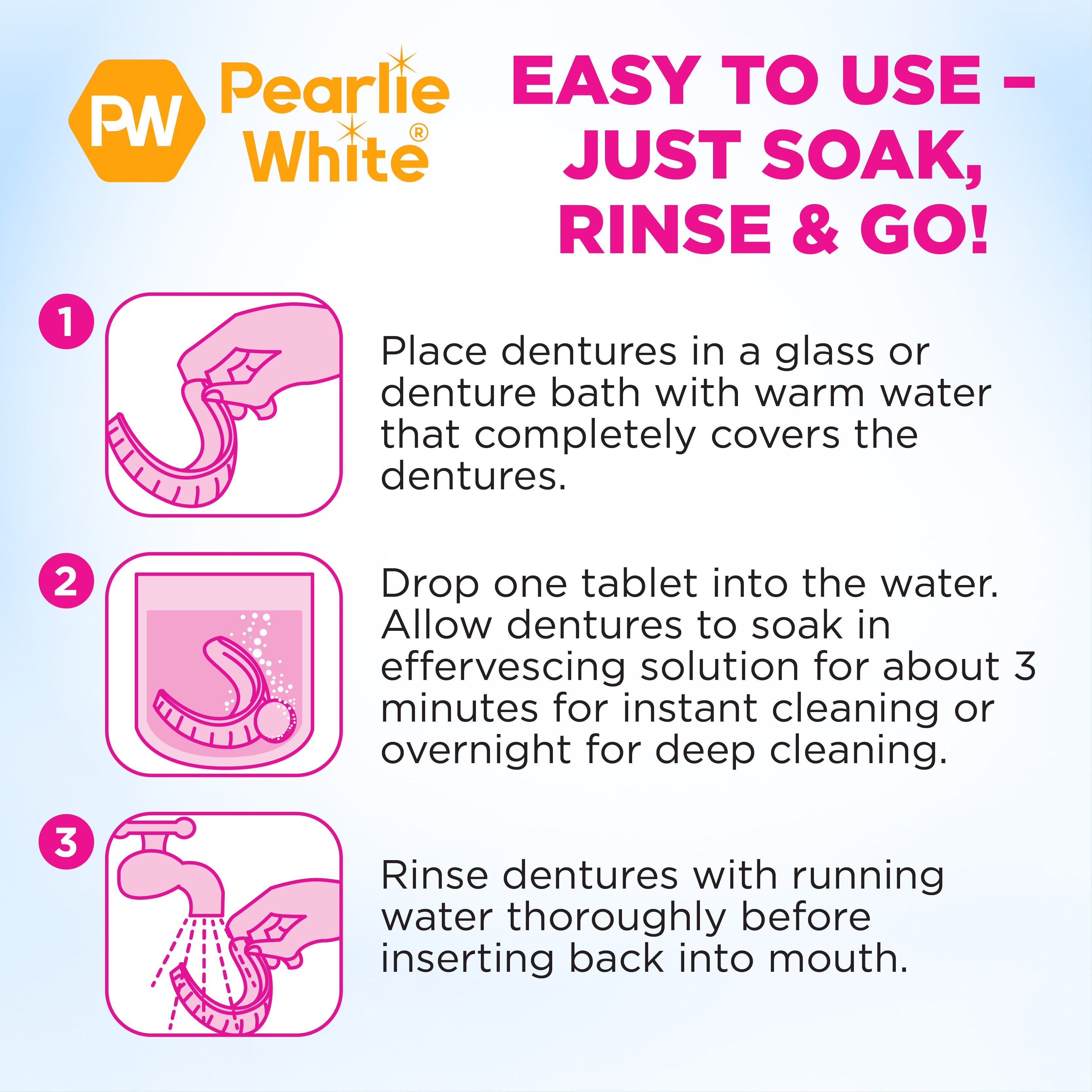 DentureClean Daily Denture Cleanser 126s (For Export Only)