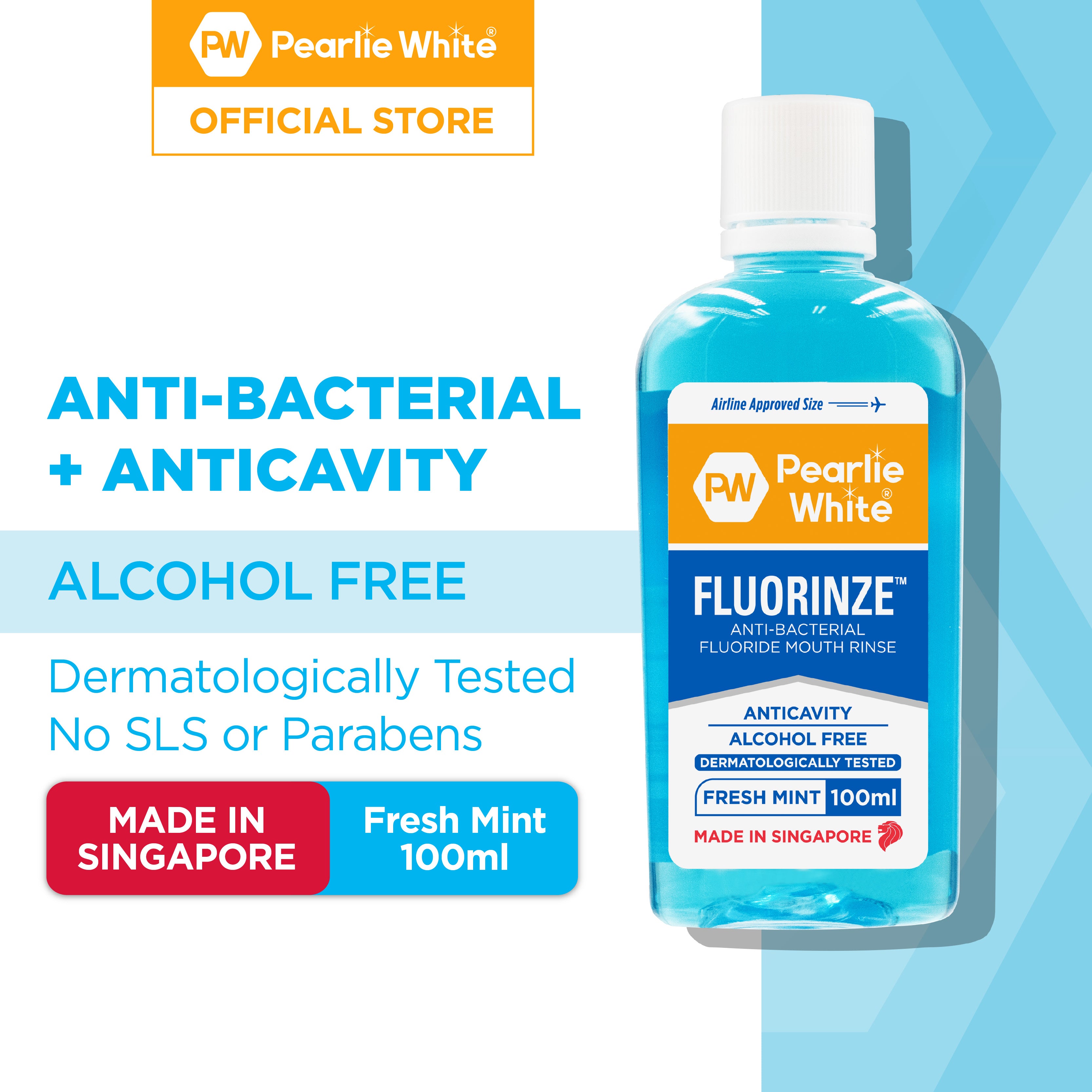 Fluorinze Anti-bacterial Fluoride Mouth Rinse 100ml