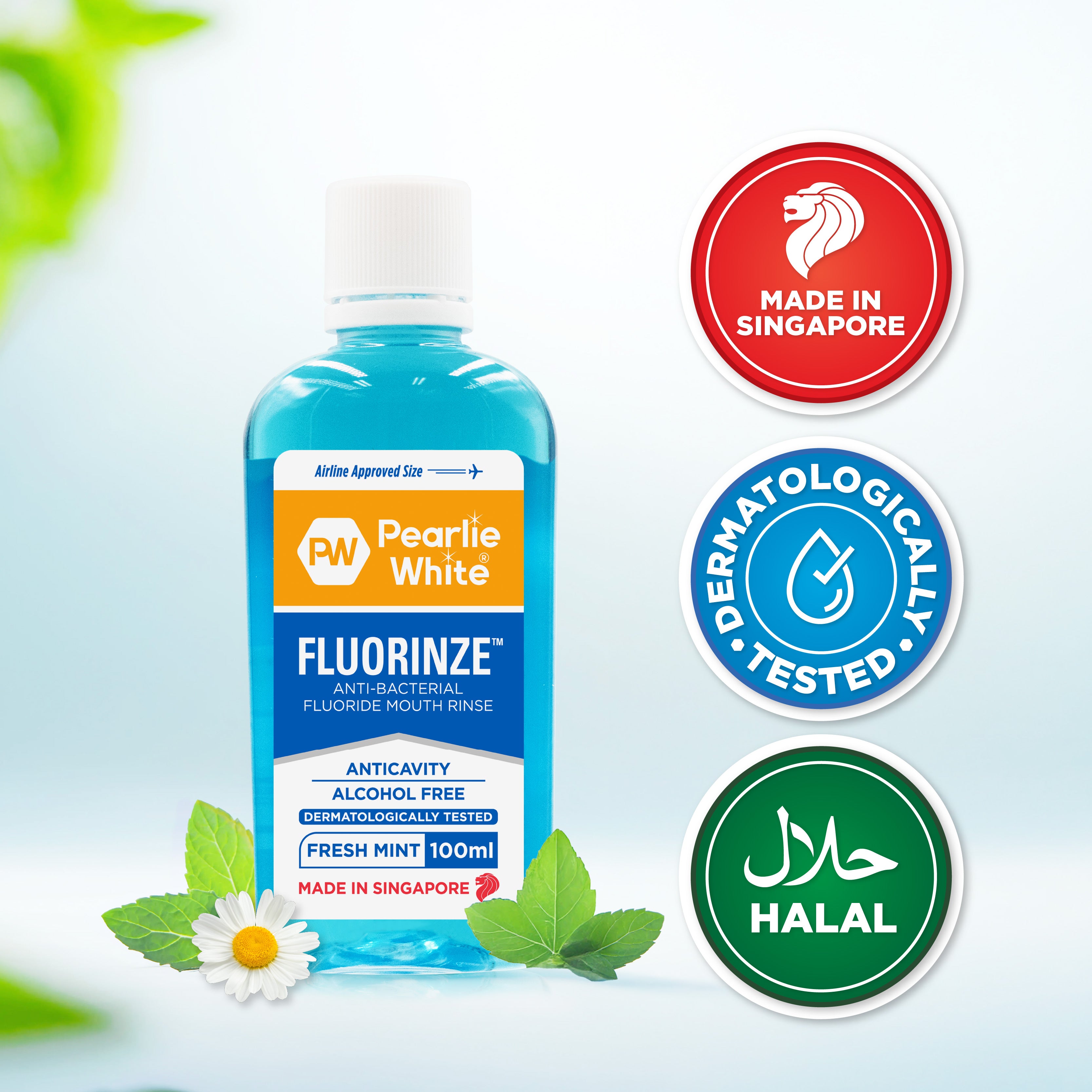 Fluorinze Anti-bacterial Fluoride Mouth Rinse 100ml