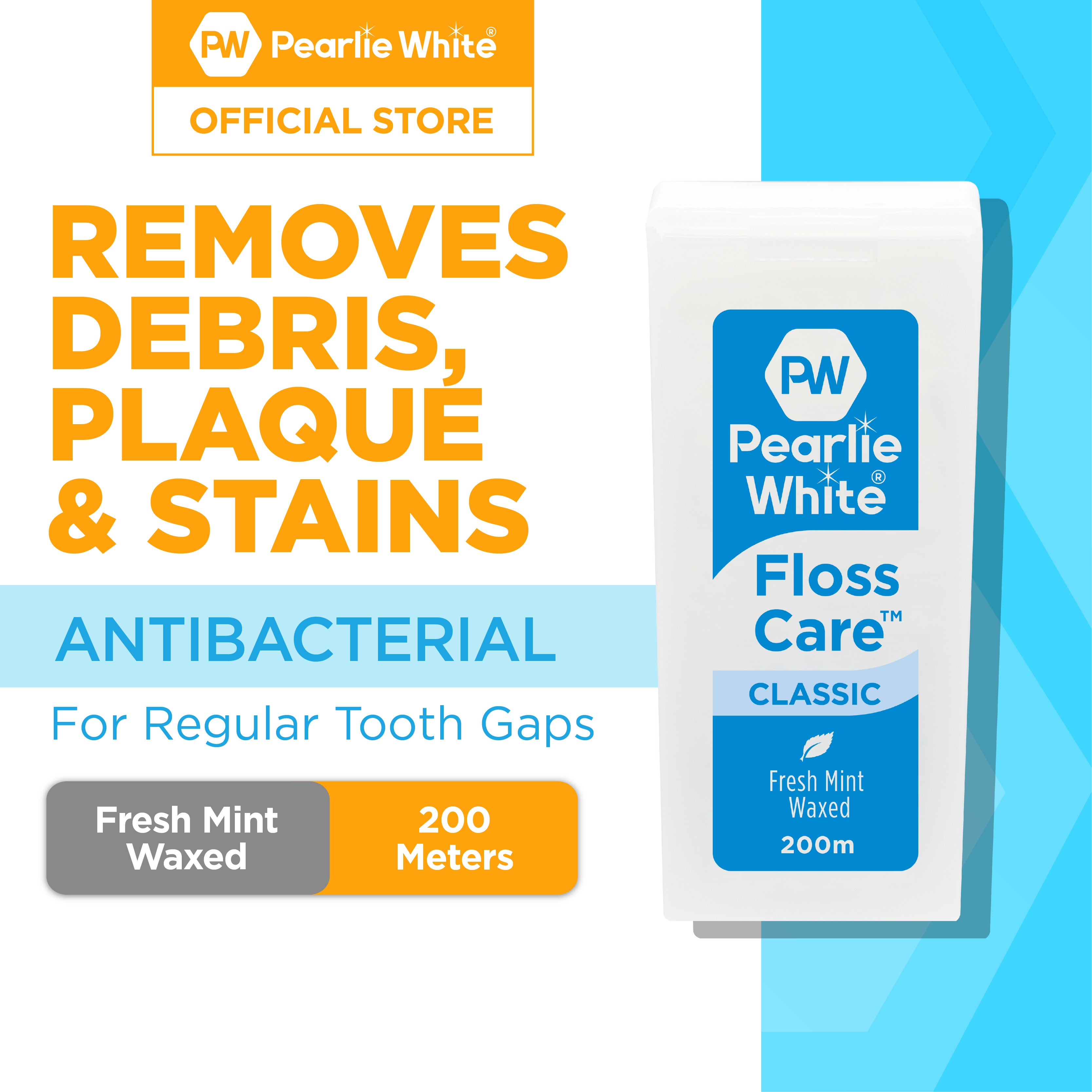 FlossCare Classic Waxed Mint Floss 200m