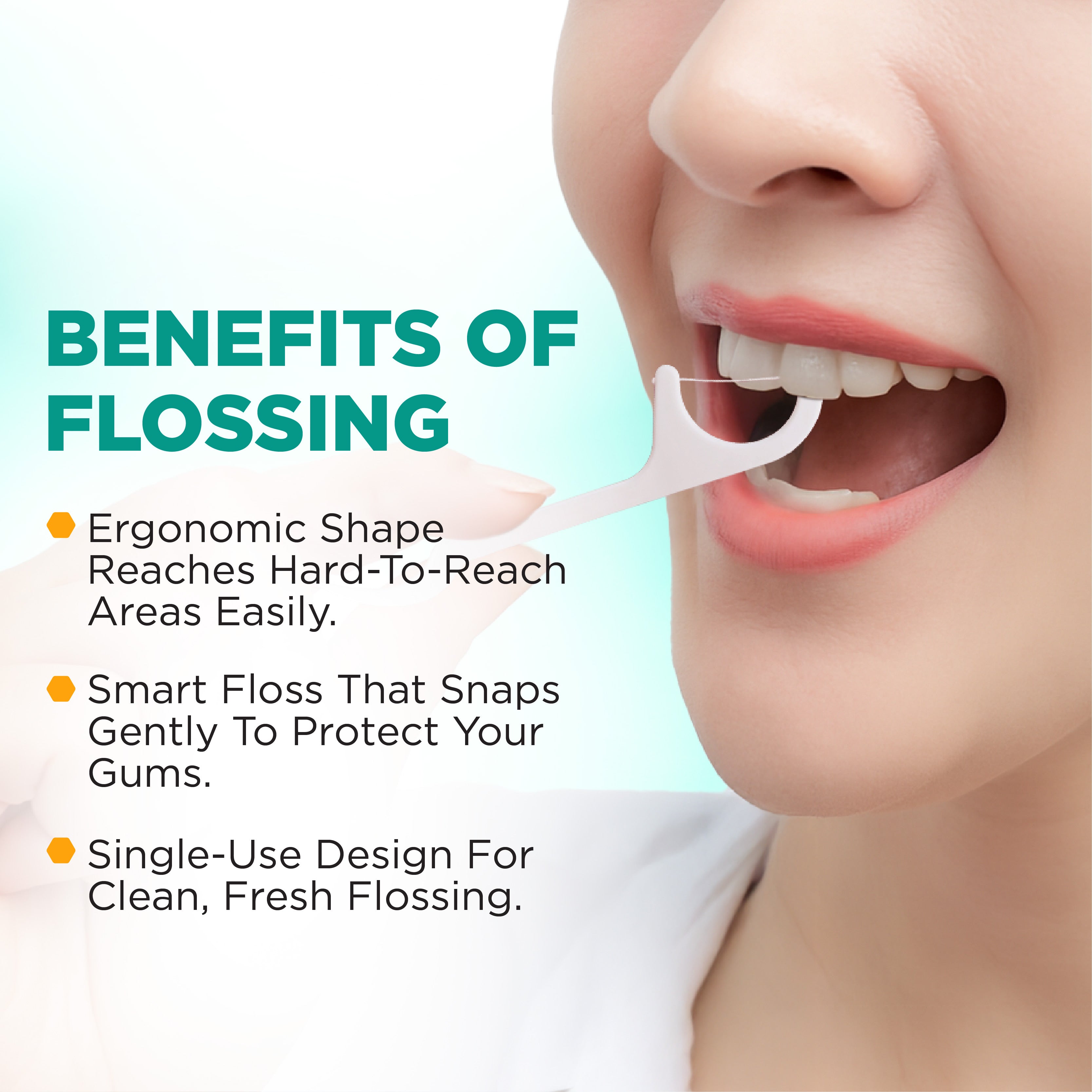 FlossPicks Value 2-IN-1 Mint Flosser 24pcs