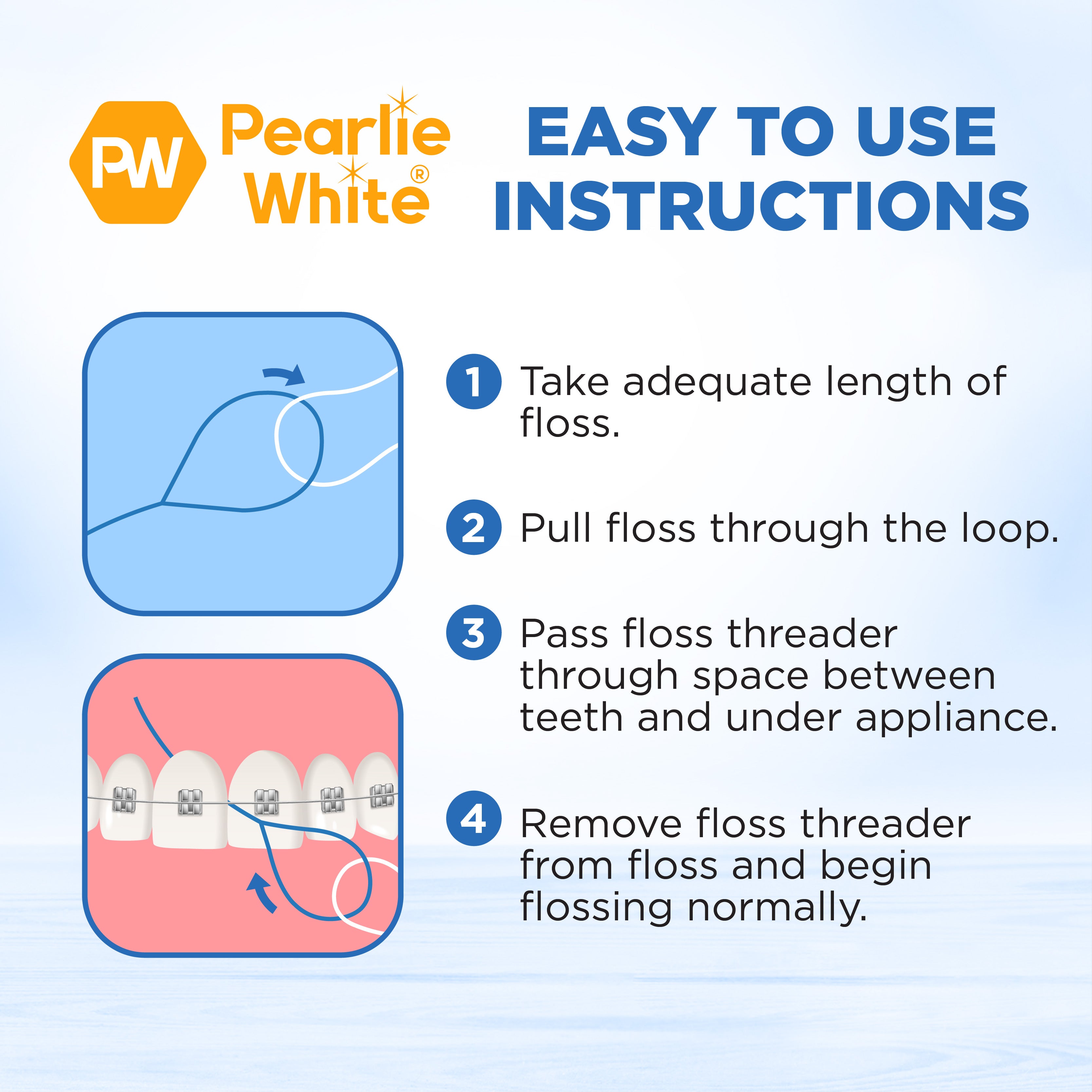 FlossCare™ Floss Threaders With Storage Case 30pcs