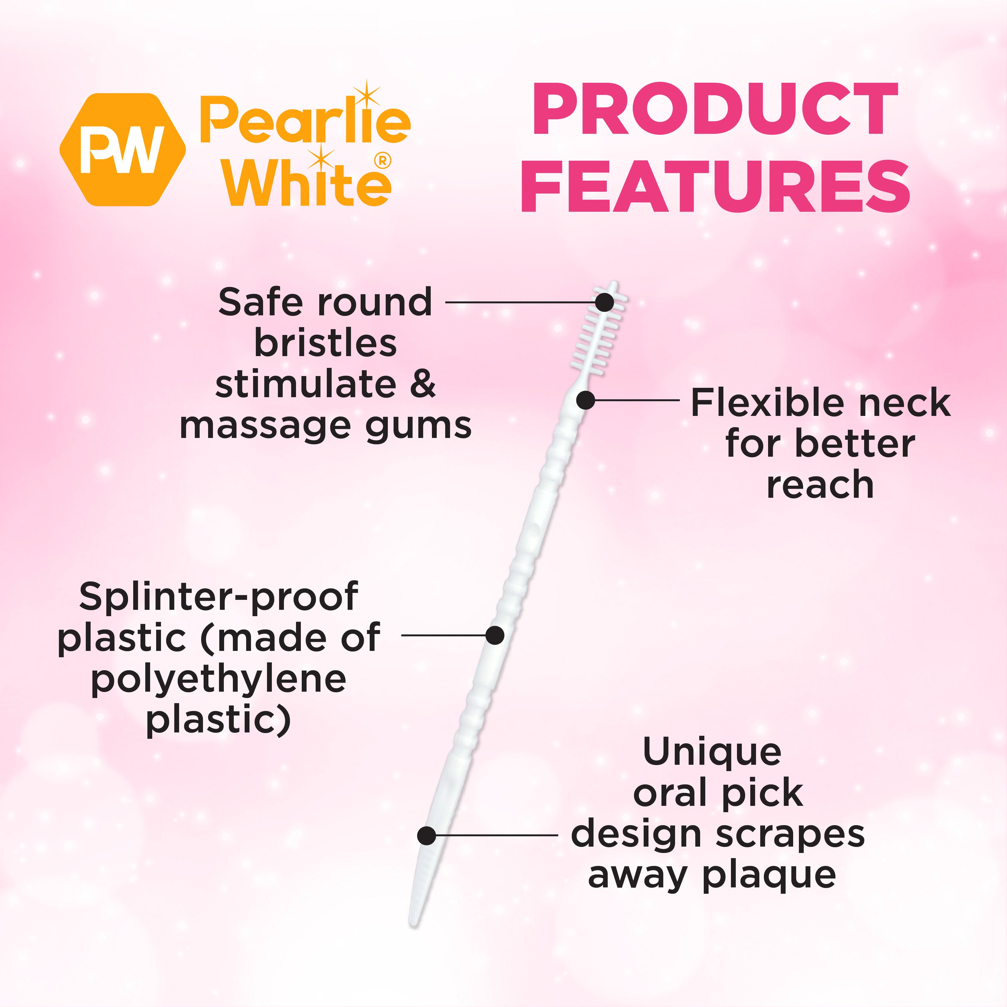 OralPicks 110pcs Slim Case with Mirror