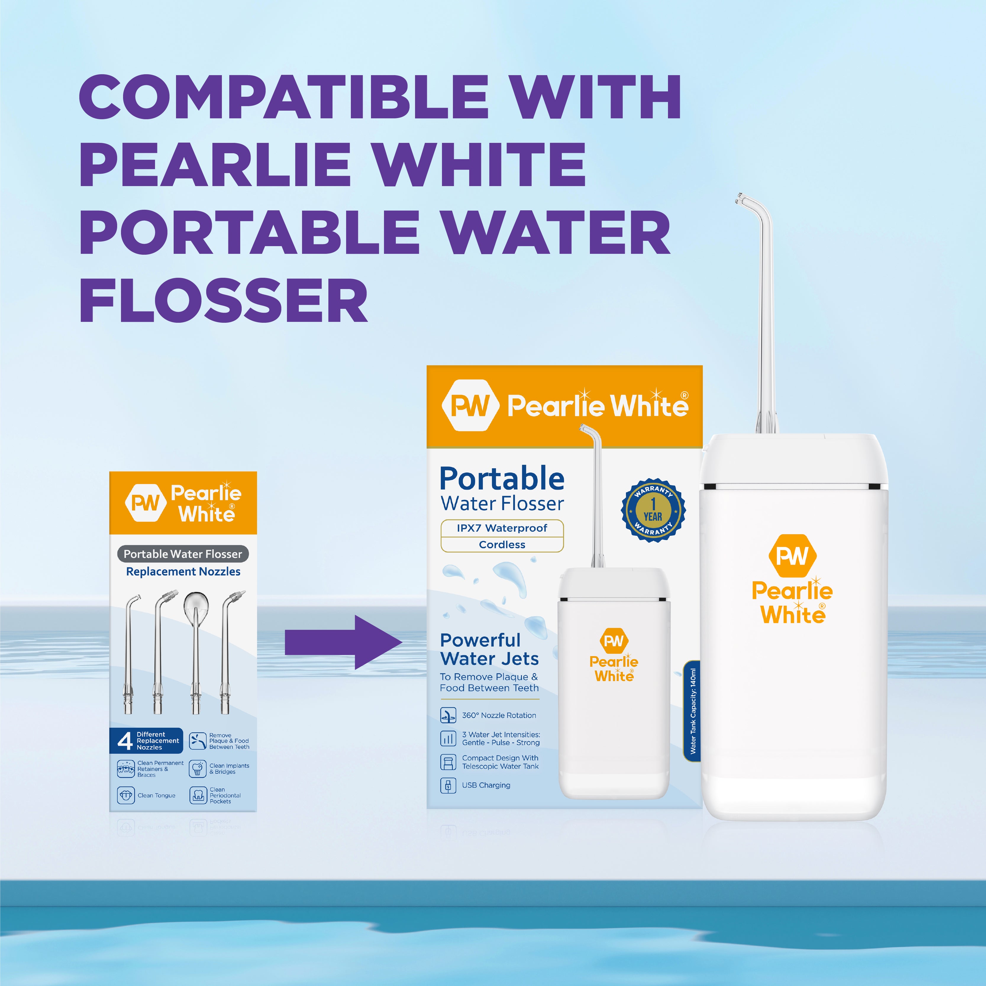 Portable Water Flosser Replacement Nozzles