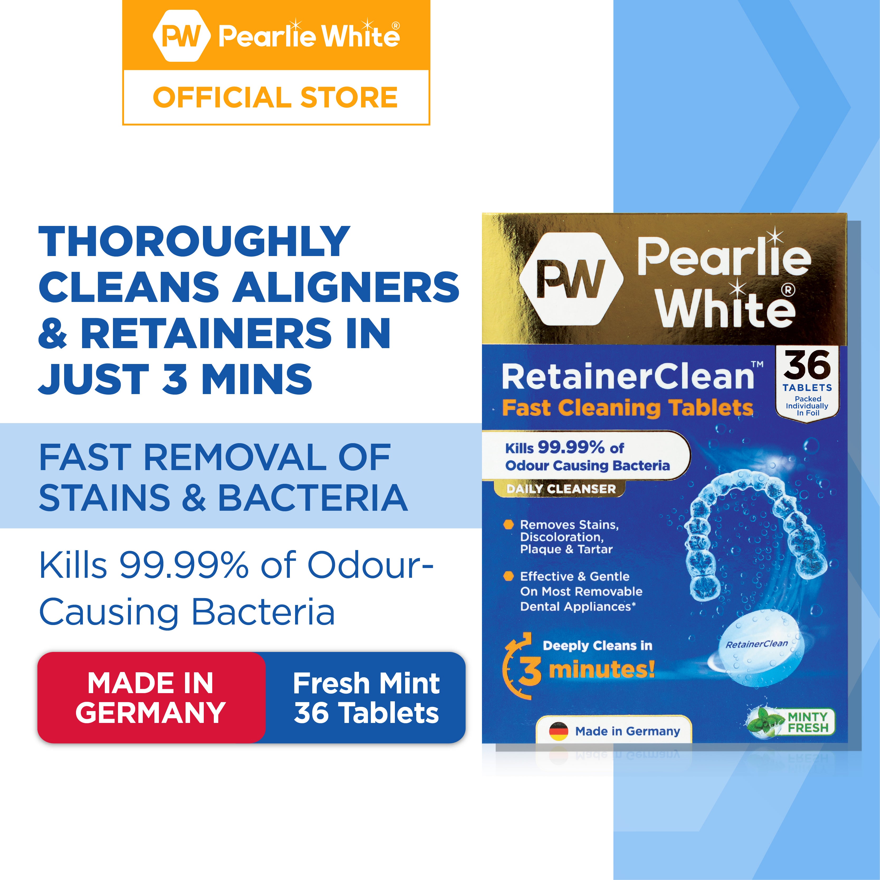 RetainerClean Fast Cleaning Tablets 36pcs