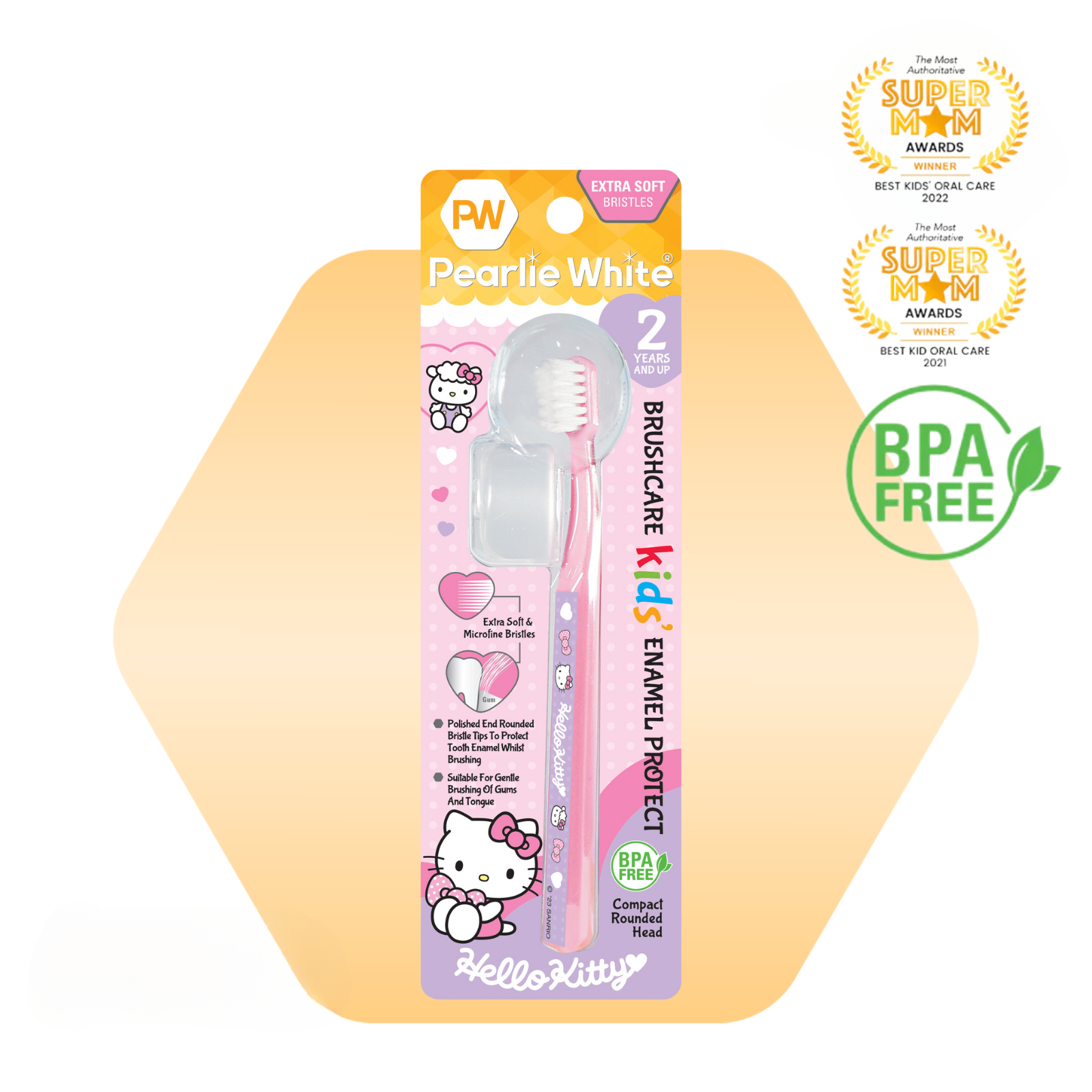 Hello Kitty BrushCare Enamel Protect Kids Extra Soft Toothbrush