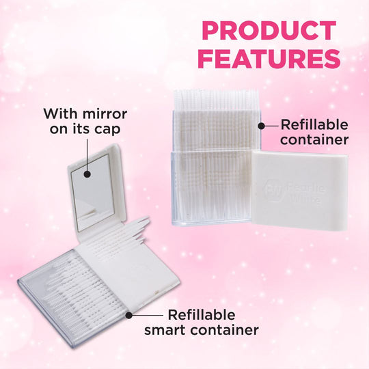 OralPicks Slim Case with Mirror 110s | Pearlie White
