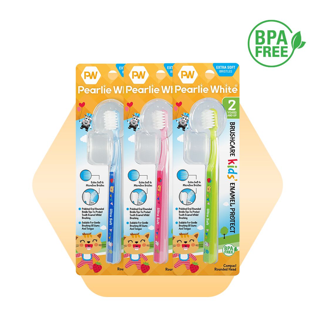 BrushCare Enamel Protect Kids Extra Soft Toothbrush Triple Pack