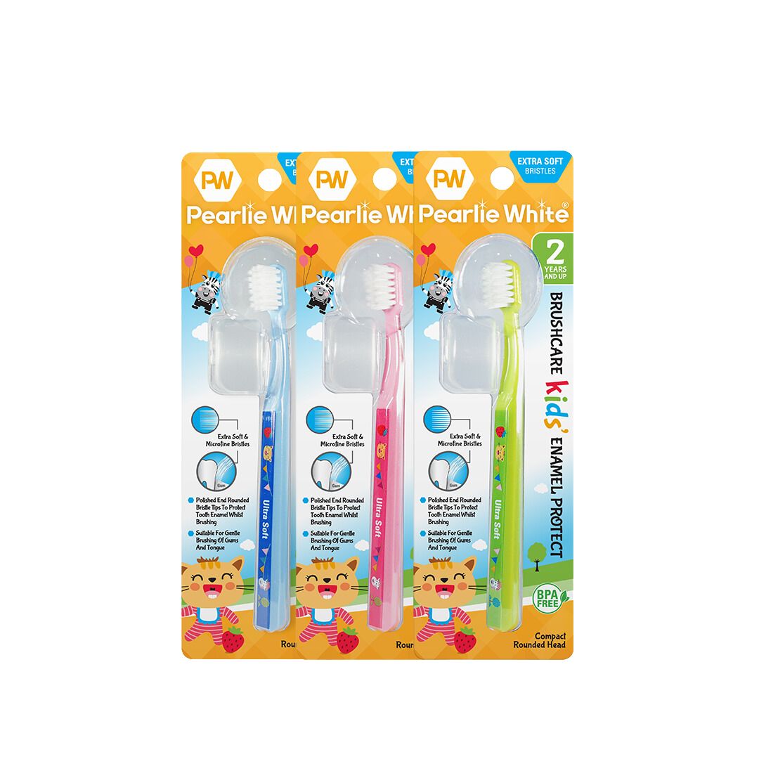 BrushCare Enamel Protect Kids Extra Soft Toothbrush Triple Pack