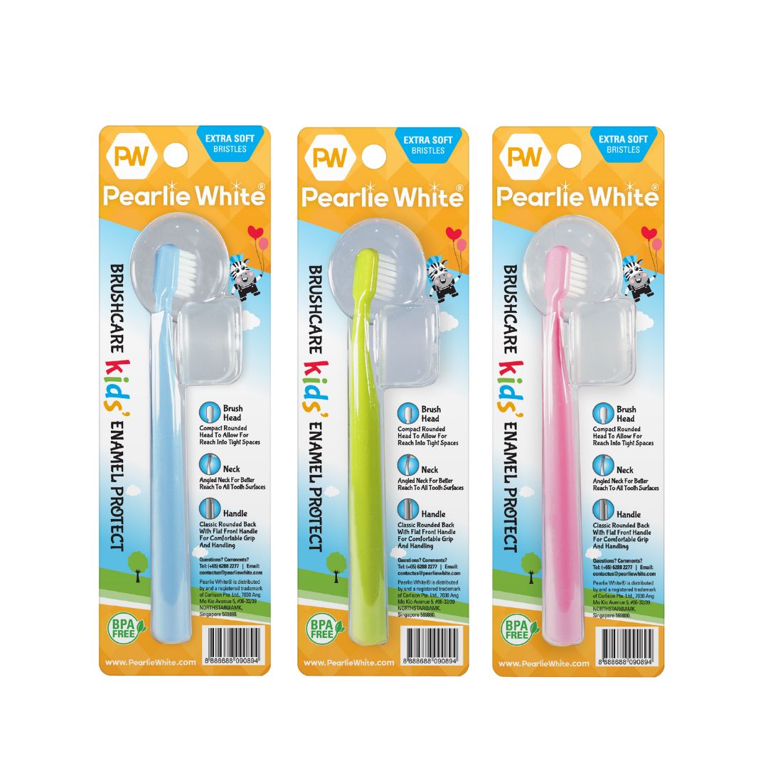 BrushCare Enamel Protect Kids Extra Soft Toothbrush Triple Pack