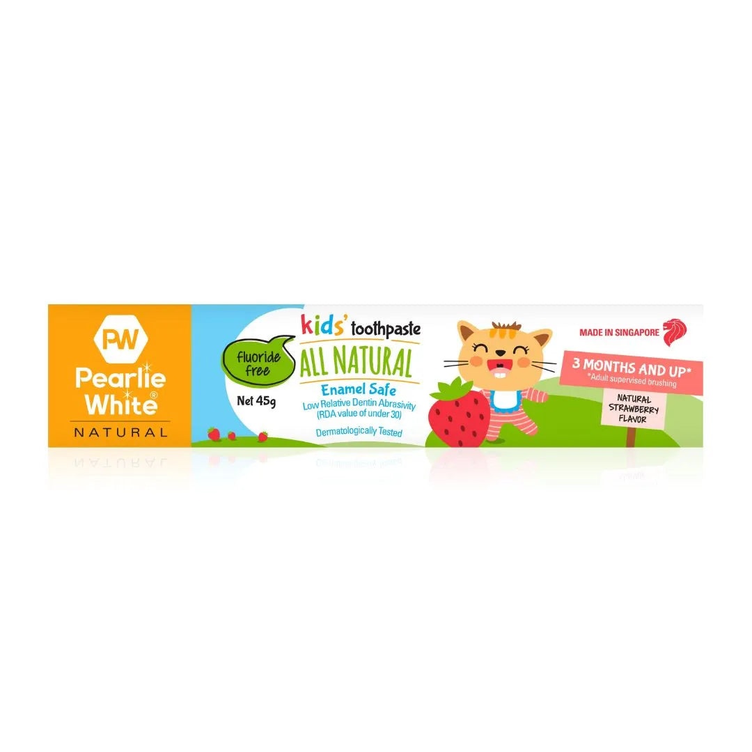 All Natural Enamel Safe Kids’ Toothpaste (Strawberry) 45g