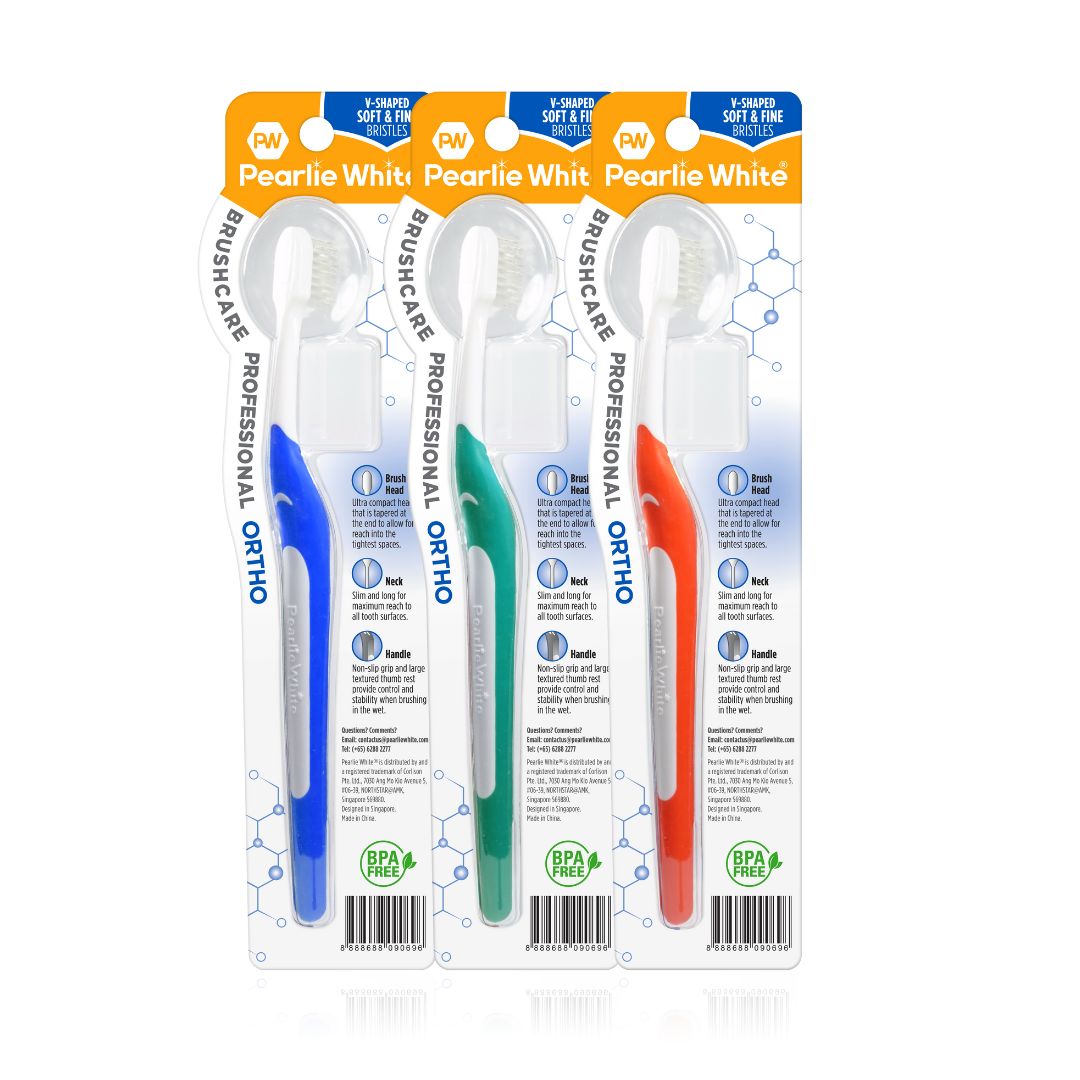 BrushCare Professional Ortho Soft Toothbrush Triple Pack