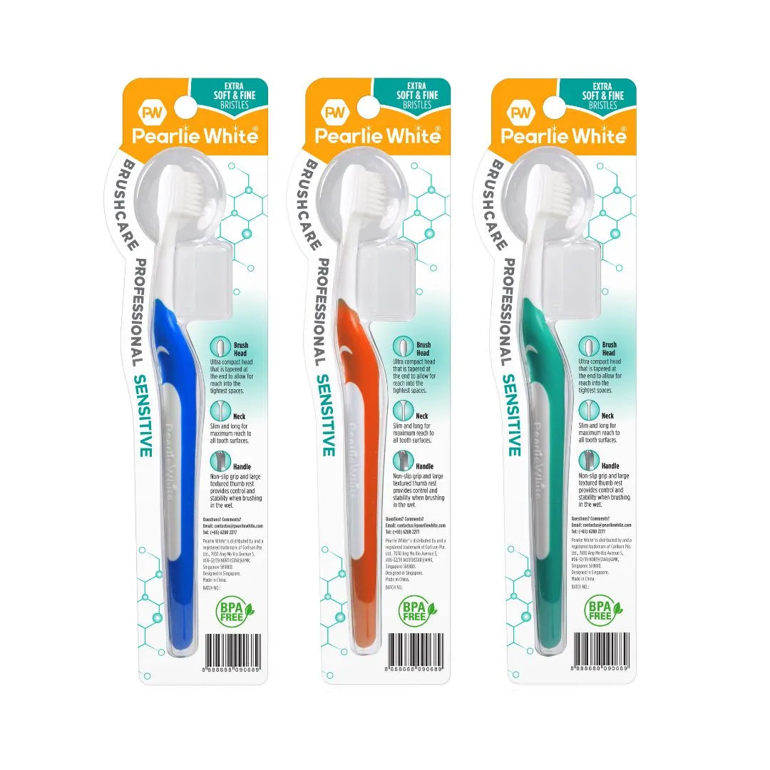 BrushCare Professional Sensitive Extra Soft Toothbrush Triple Pack