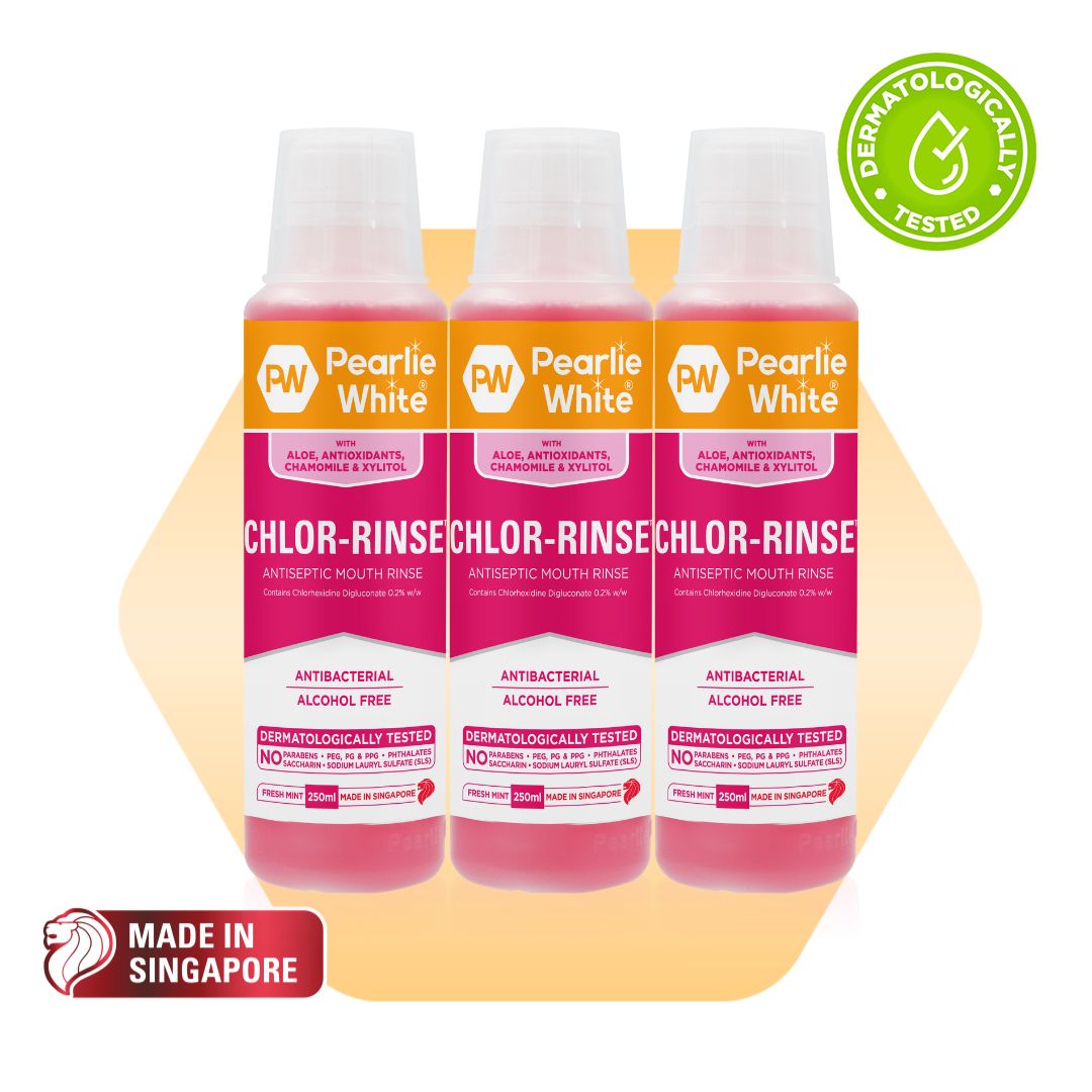 Chlor-Rinse Antiseptic Mouth Rinse 250ml - Triple Pack