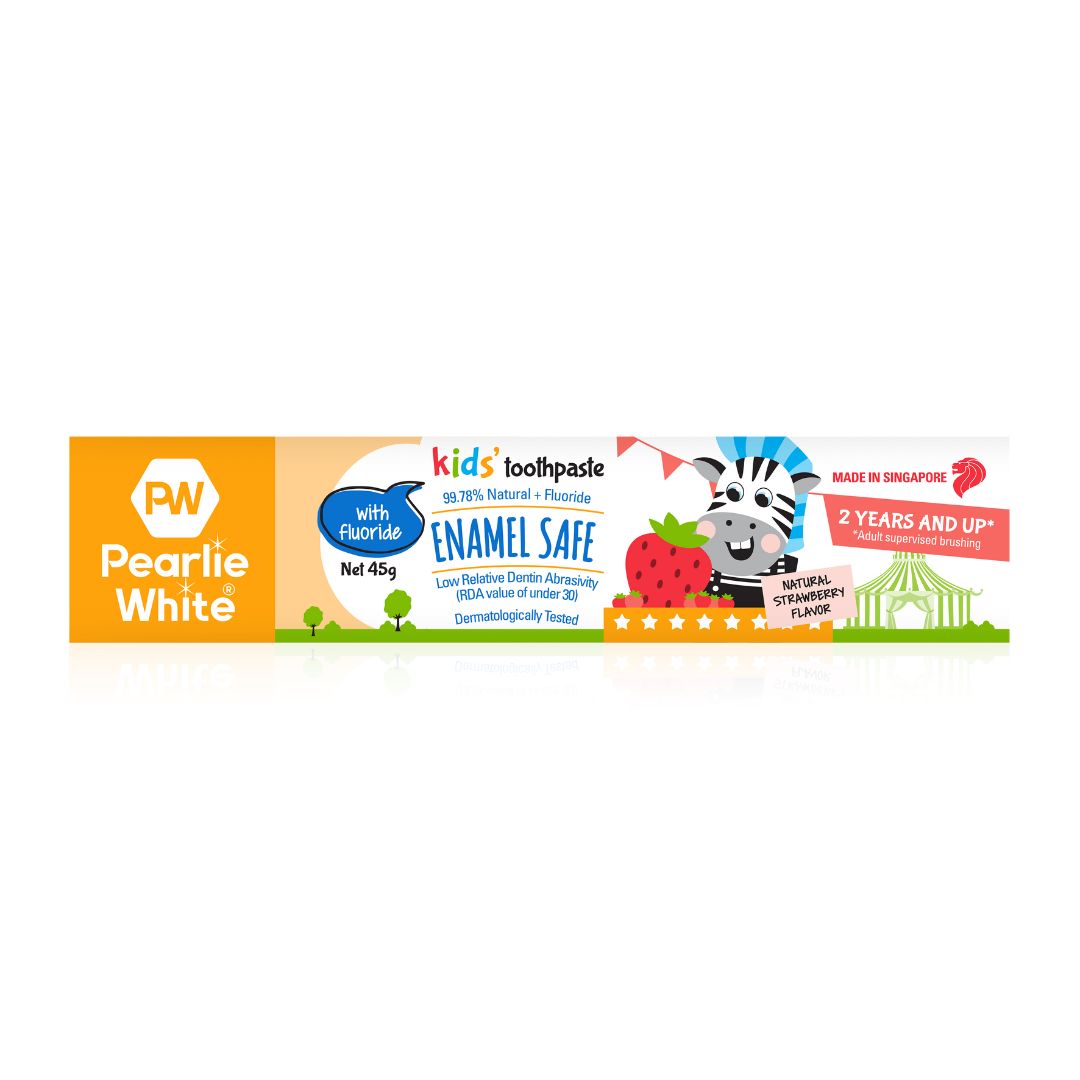 Enamel Safe Kids’ Fluoride Toothpaste (Strawberry) 45g